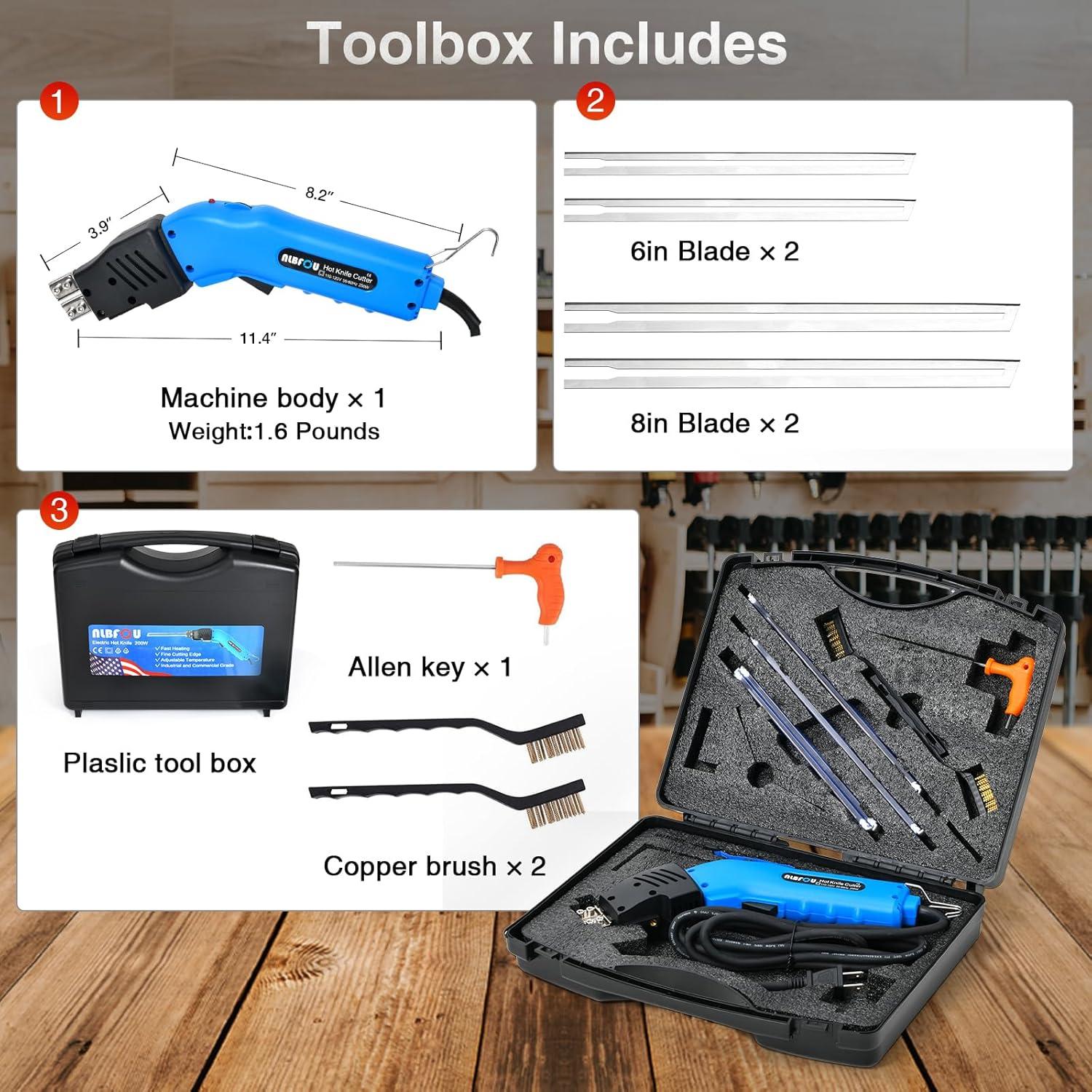 Cortador de Espuma NLBFOU 200W Refrigerado por Aire 4 Cuchillas