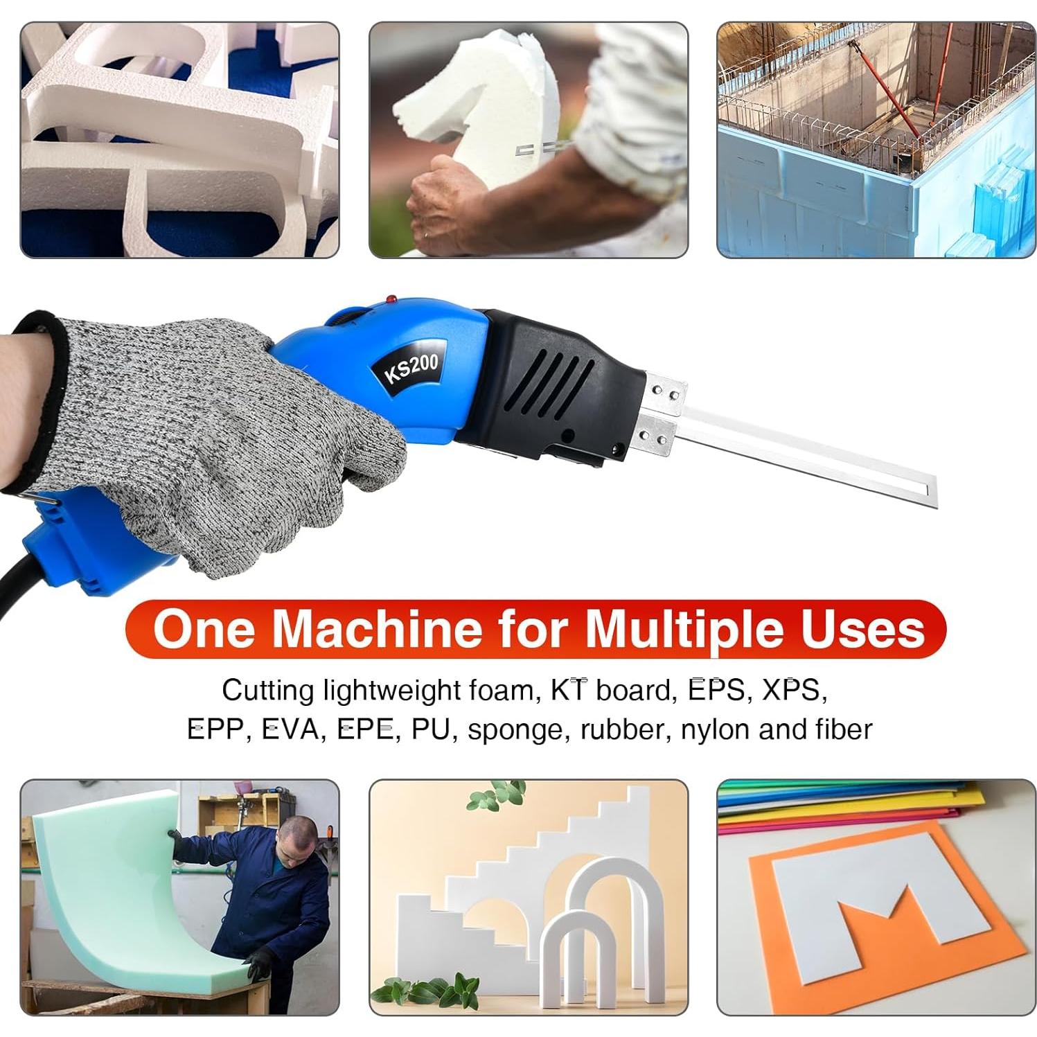 Cortador de Espuma NLBFOU 200W Refrigerado por Aire 4 Cuchillas