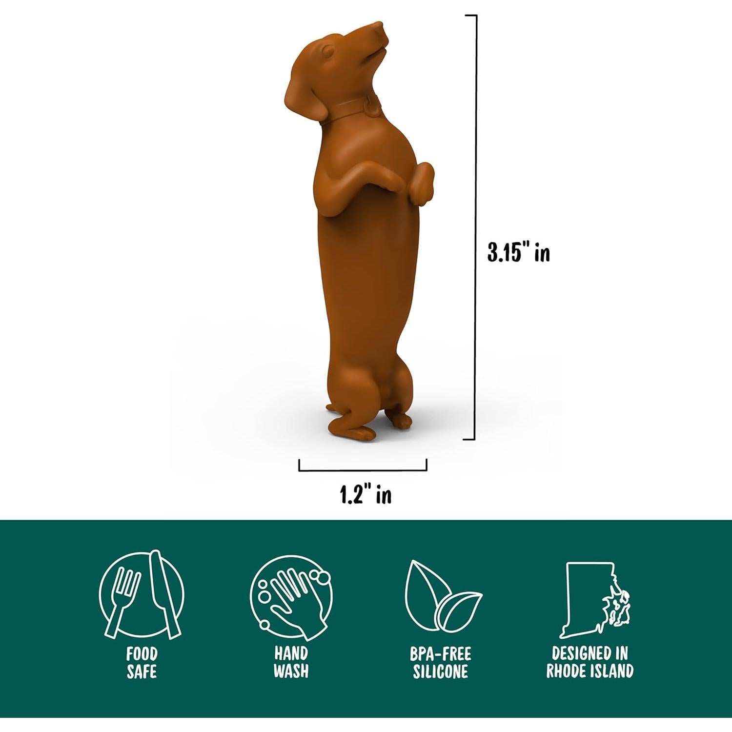 Tapón de Botella de Silicona WINER DOG Genuine Fred - 7.62 cm