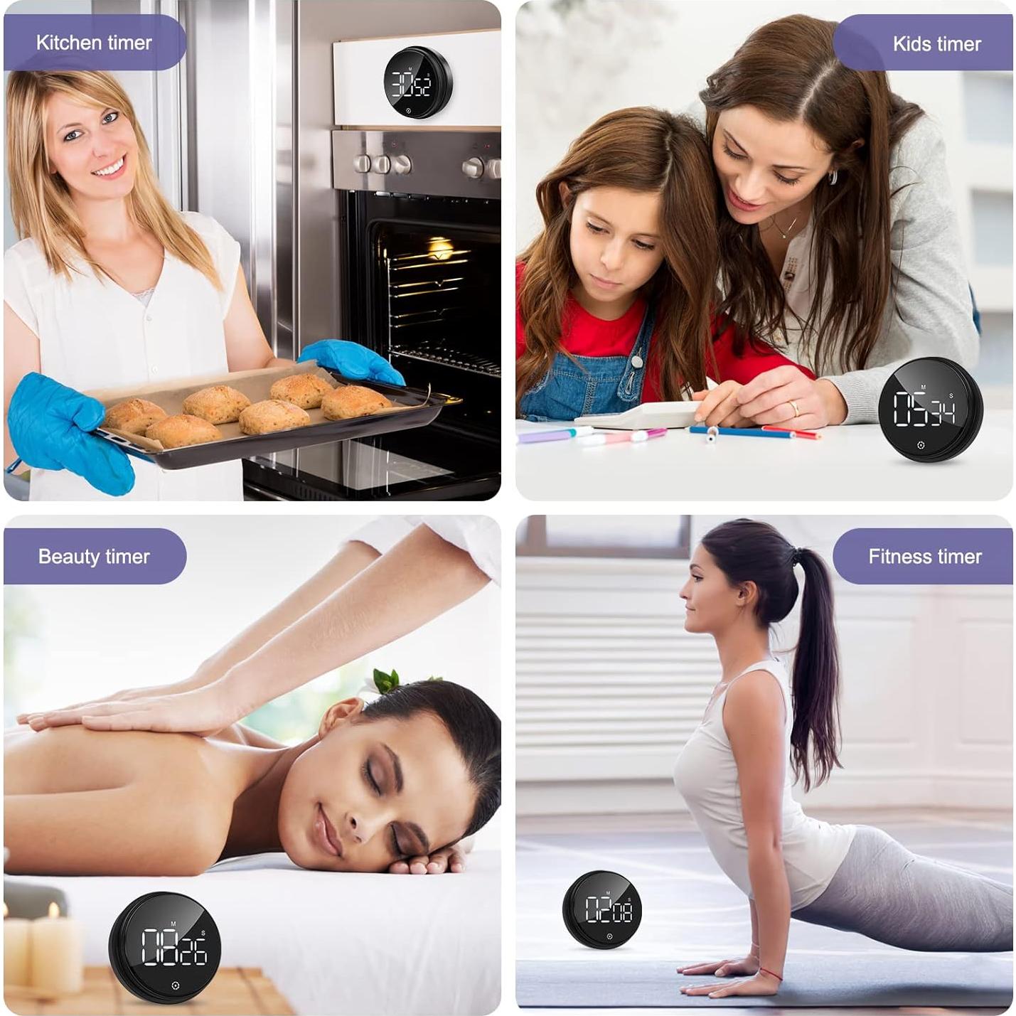 Temporizador Digital Magnético OQIMAX KA104B con Pantalla LED