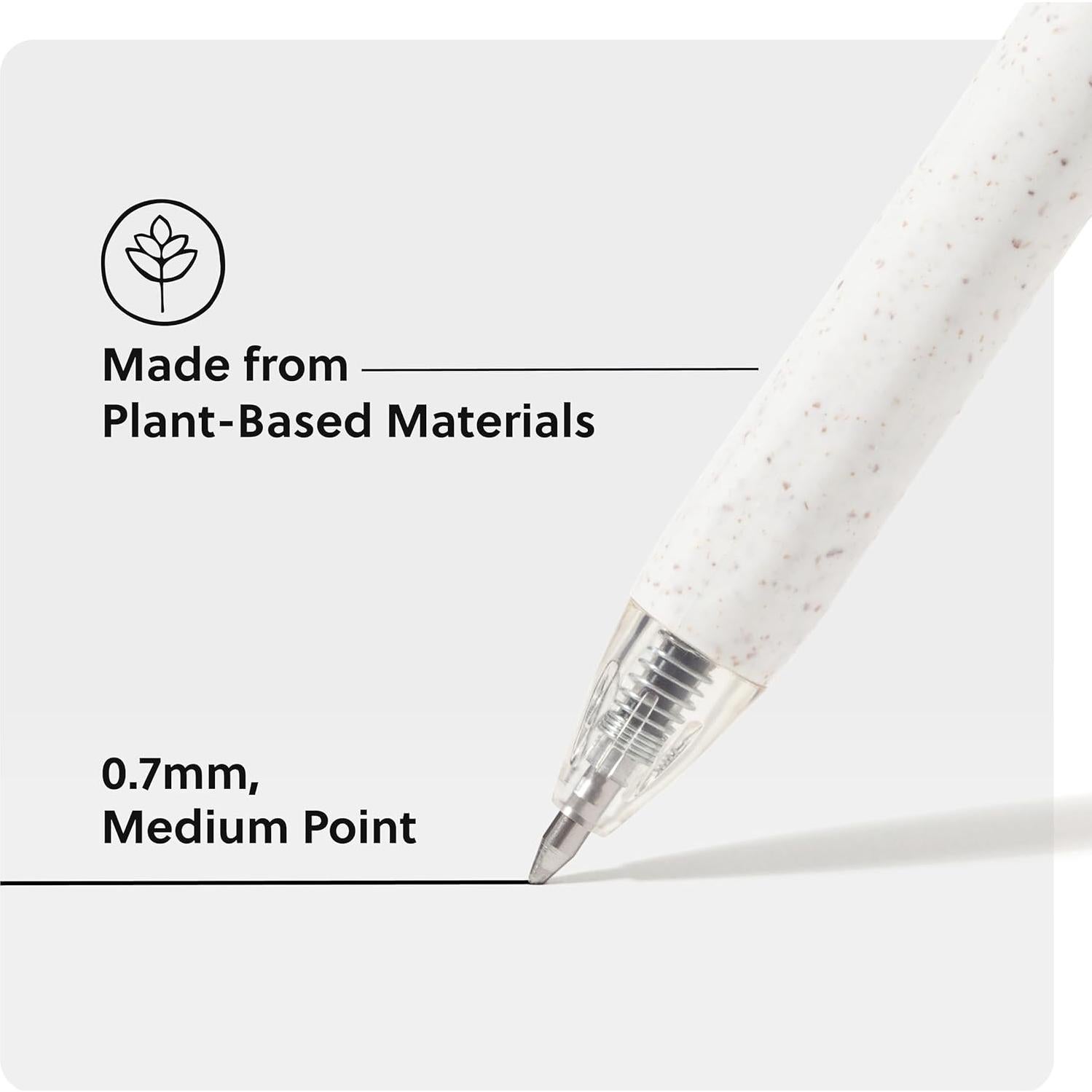 Set de 4 Bolígrafos de Gel U Brands U-Eco Motivo Pastel 0.7 mm