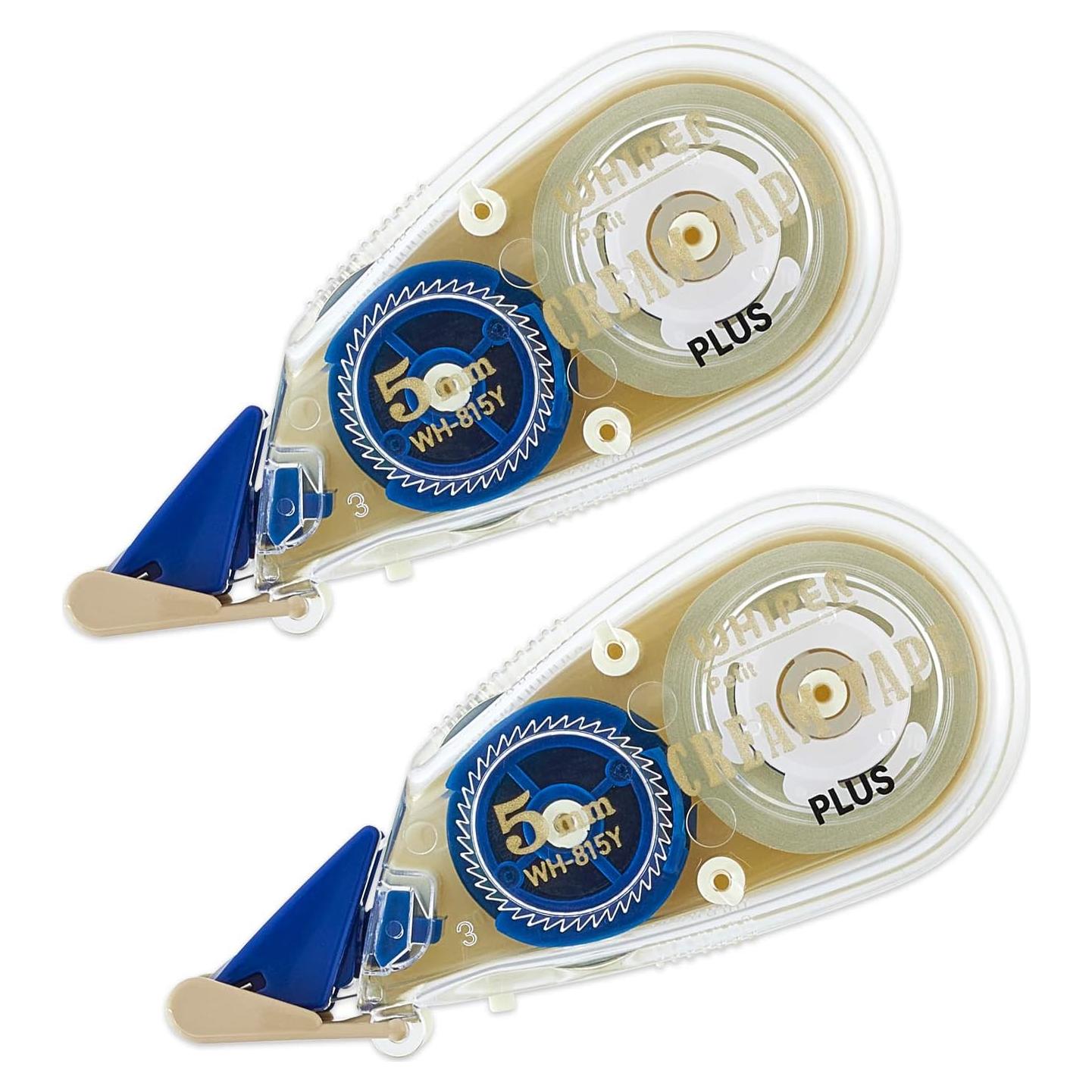Cinta Correctora PLUS WH-815Y 5 mm Crema - Set de 2