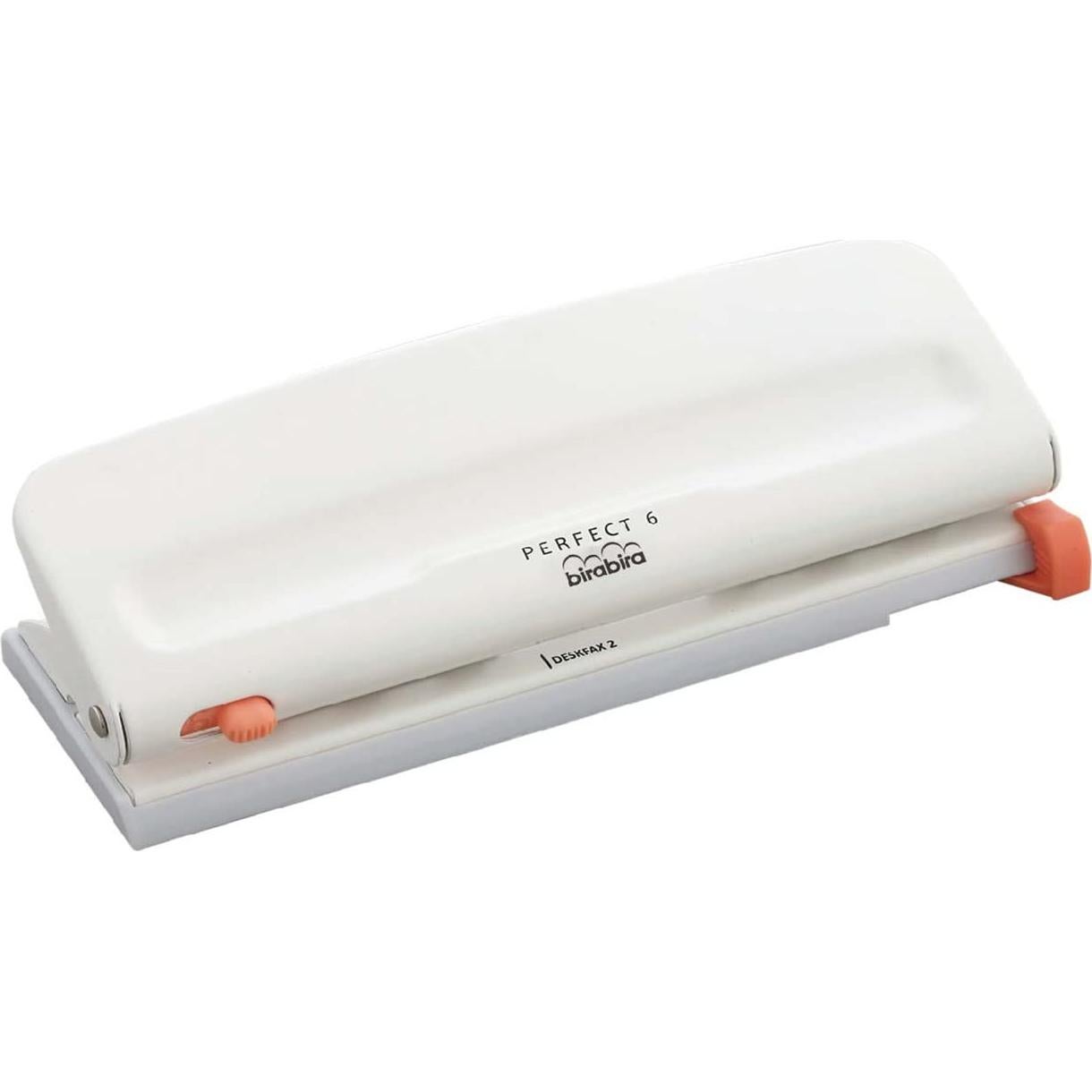 Perforadora Ajustable Bira Craft 6 Agujeros Blanco 8 Hojas