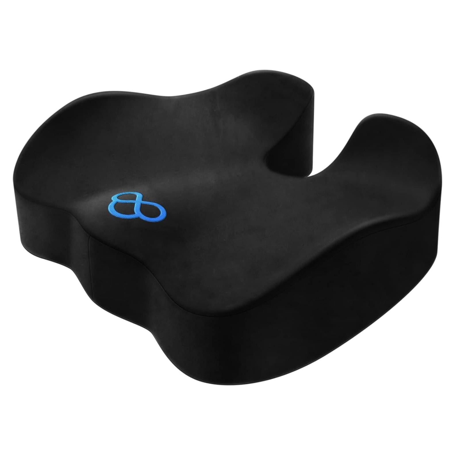 Cojín de Asiento BlissTrends Espuma Viscoelástica 46x41cm Negro