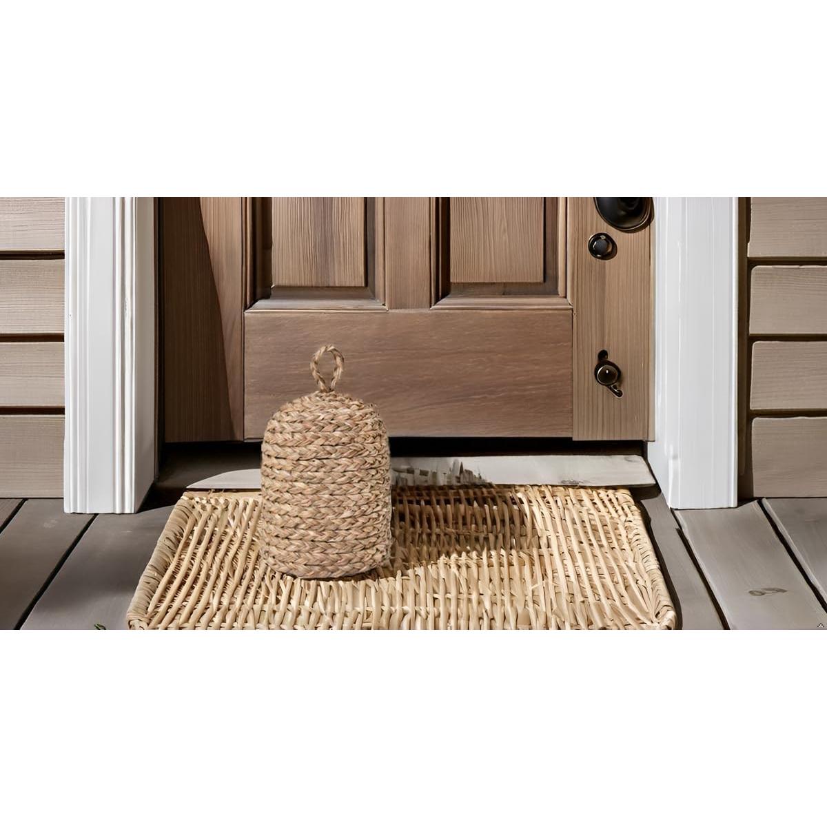 Tope de Puerta Pesado PEMAR de Mimbre Natural 2.36 kg