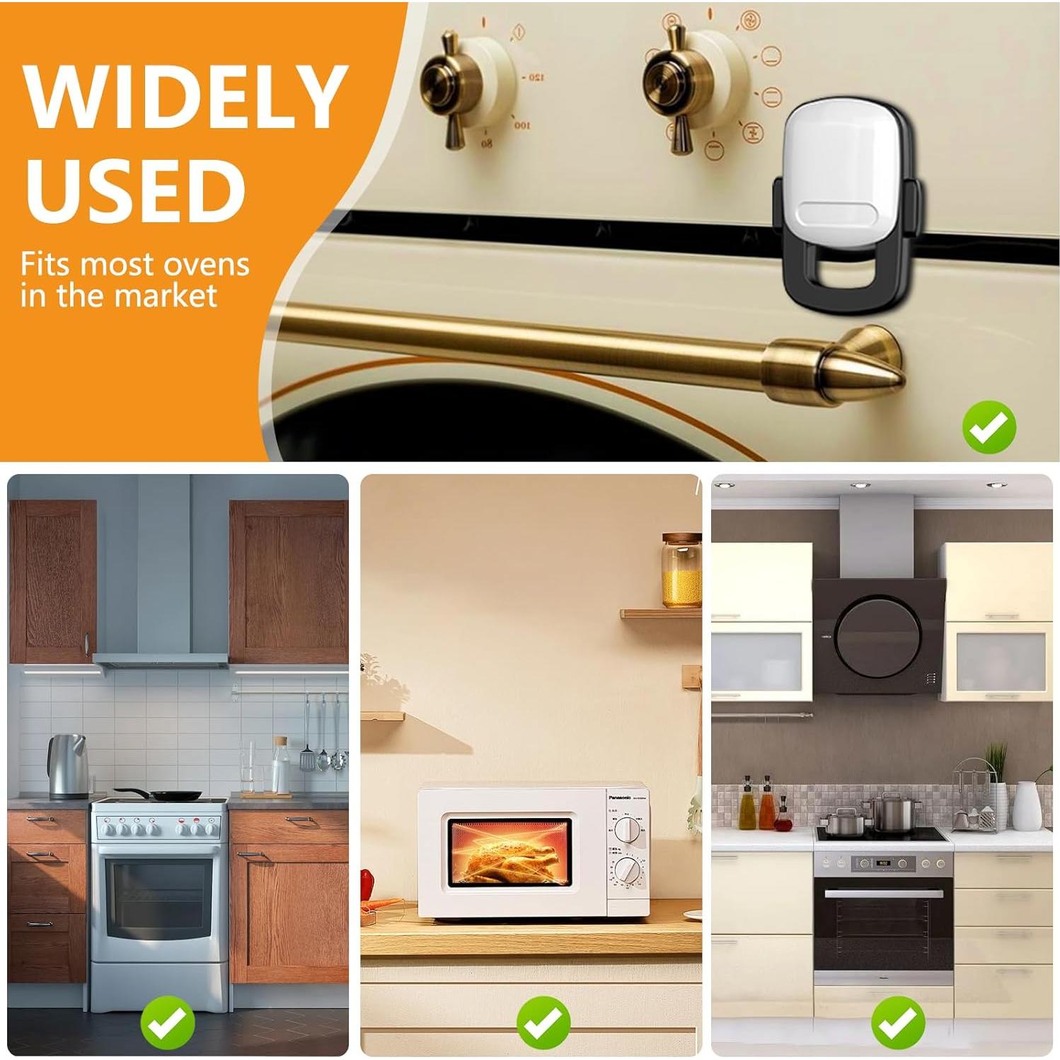 Cerradura de Horno para Bebés TapyTry - Doble Botón, 2 Paquete