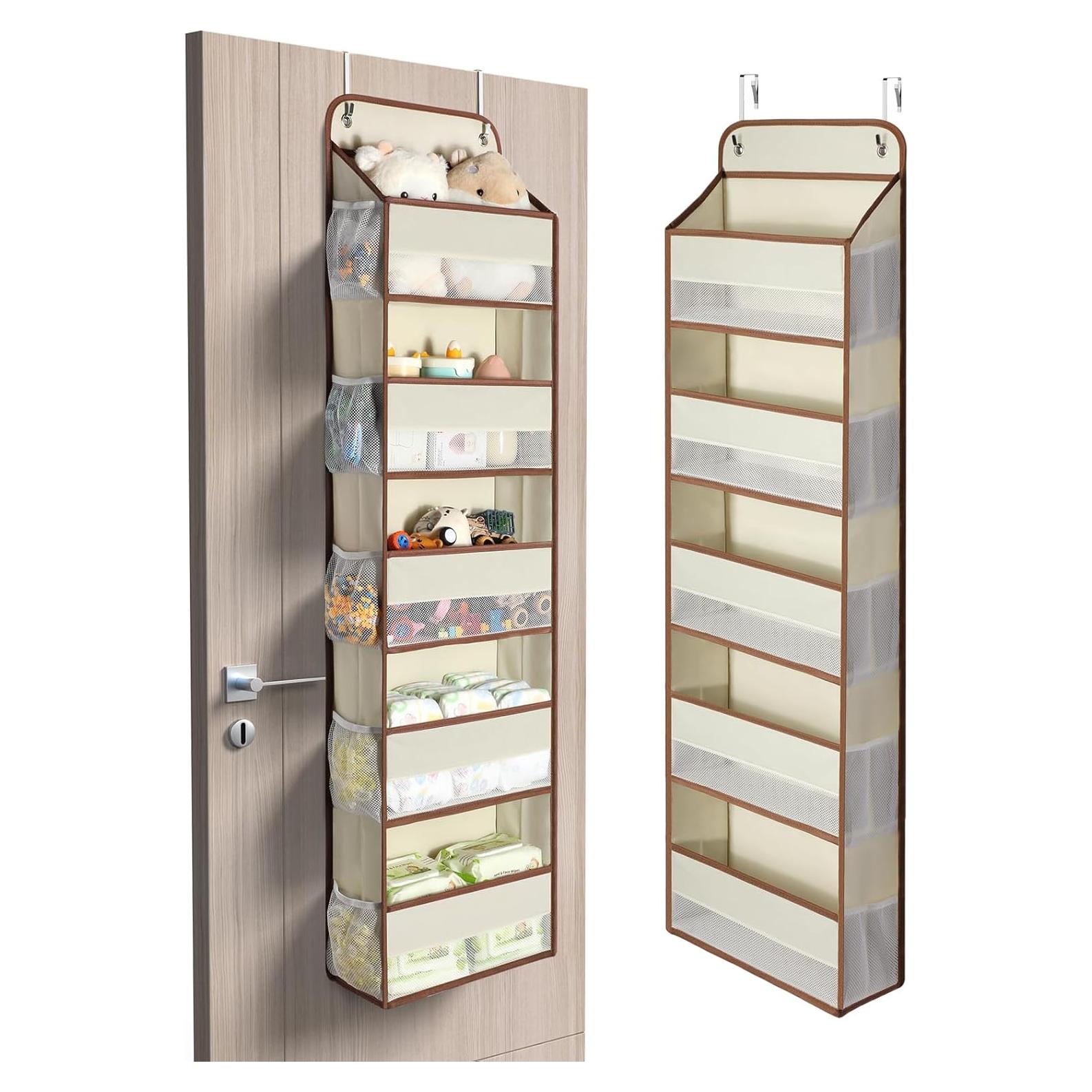 Organizador Colgante sobre la Puerta Yecaye 5 Niveles Beige