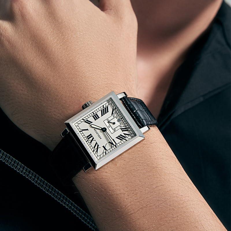 Reloj Mecánico AGELOCER Cuadrado Hombre Calendario Luminiscente