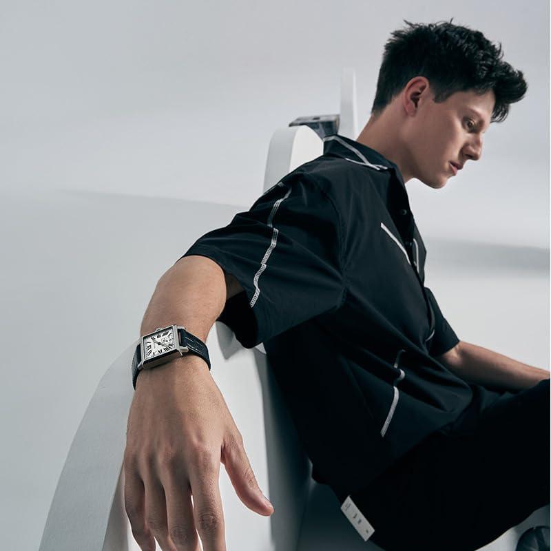 Reloj Mecánico AGELOCER Cuadrado Hombre Calendario Luminiscente