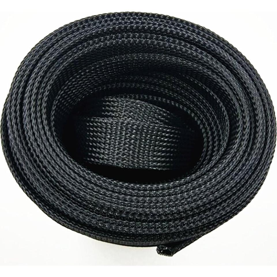 Manguito Trenzado Expandible Wang-Data 25ft Negro 3.18cm