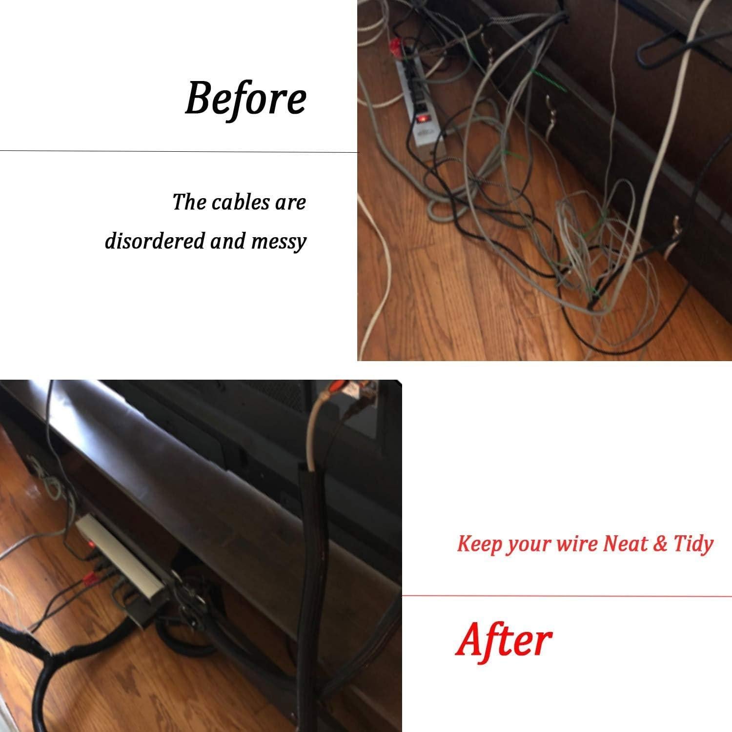 Manguito Trenzado Expandible Wang-Data 25ft Negro 3.18cm