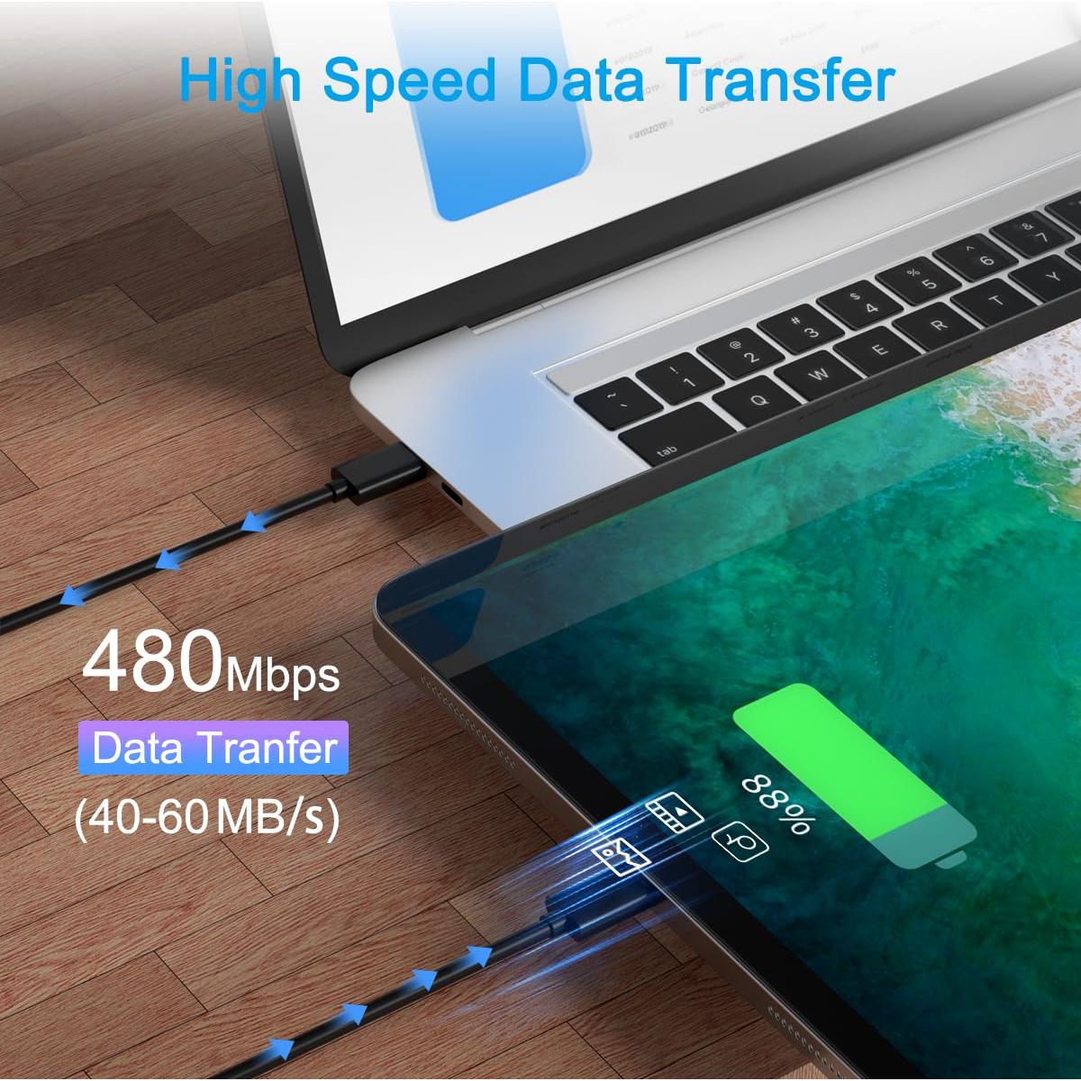 Cable de carga Micro USB SCOVEE para PS4 y Xbox One - 3m