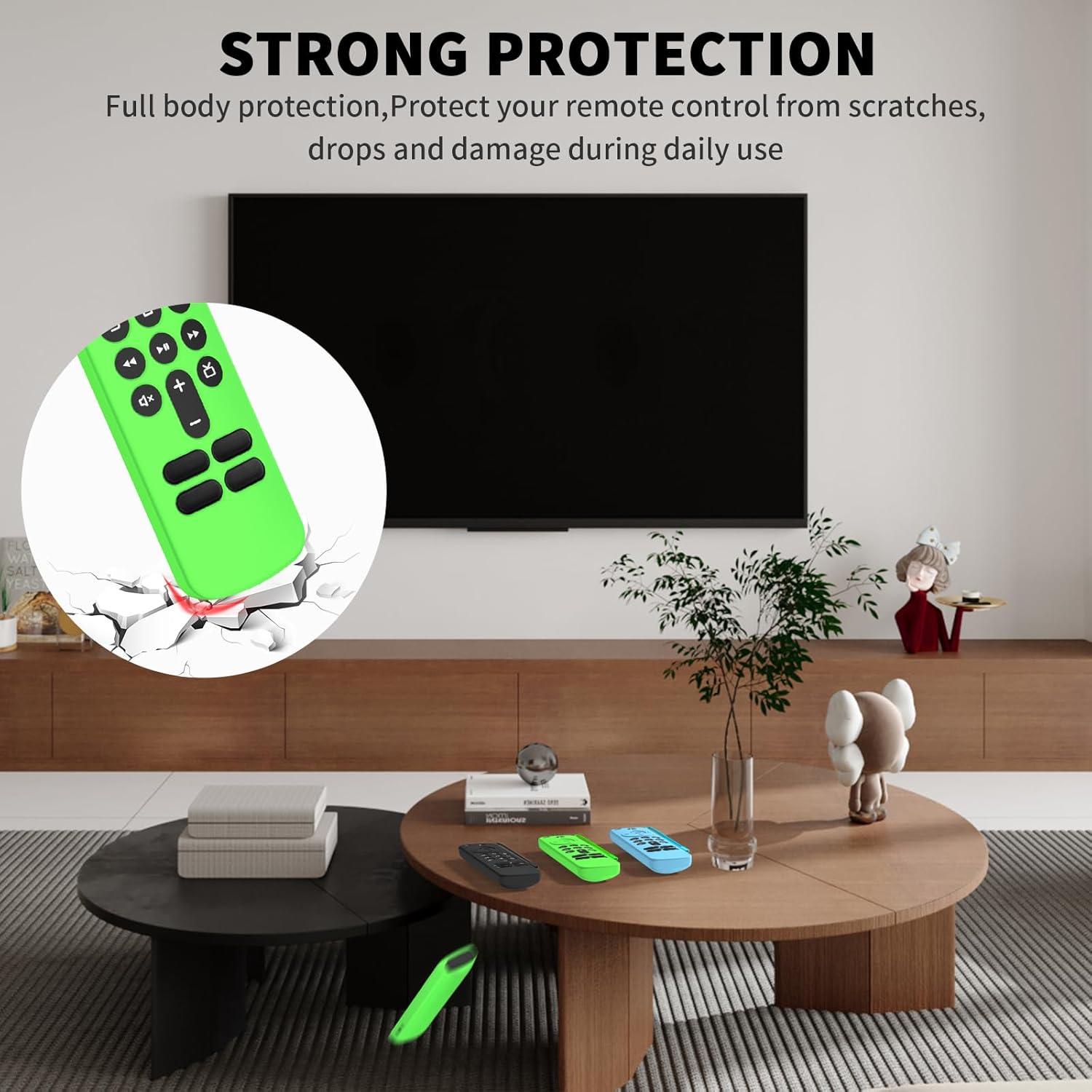 Paquete de 3 fundas de silicona para control remoto Fire TV