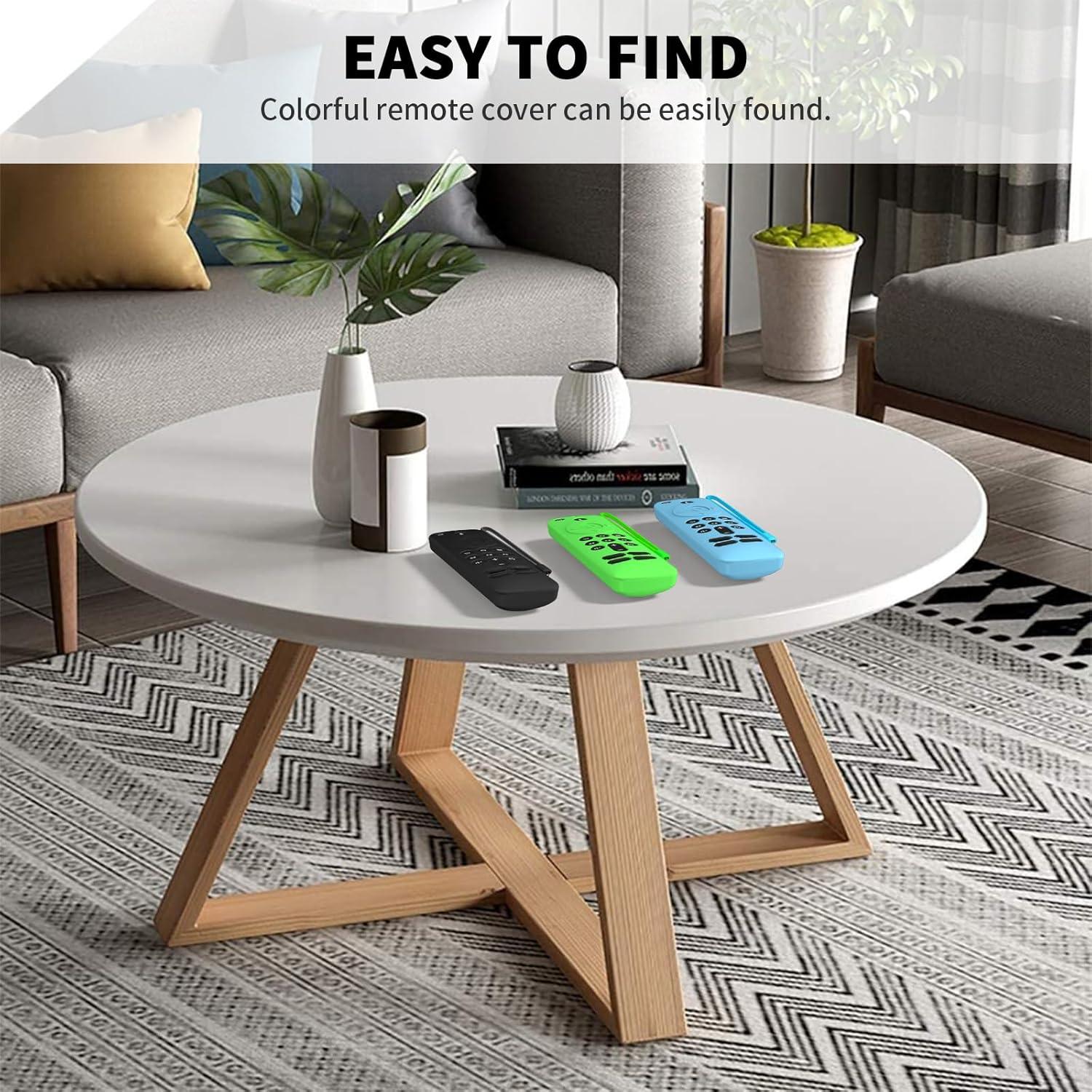 Paquete de 3 fundas de silicona para control remoto Fire TV