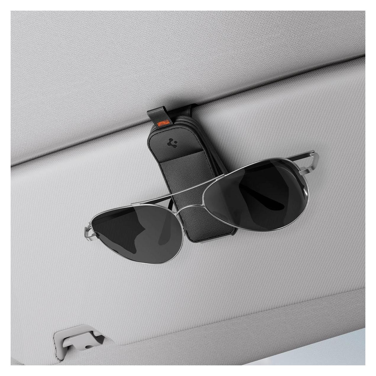 Soporte Magnético Spigen para Gafas de Sol - Cuero Vegano Negro