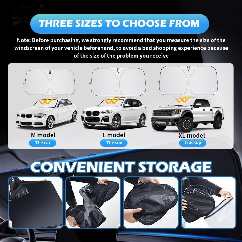 Protector Solar Parabrisas YGDMD L 145x80 cm Plegable
