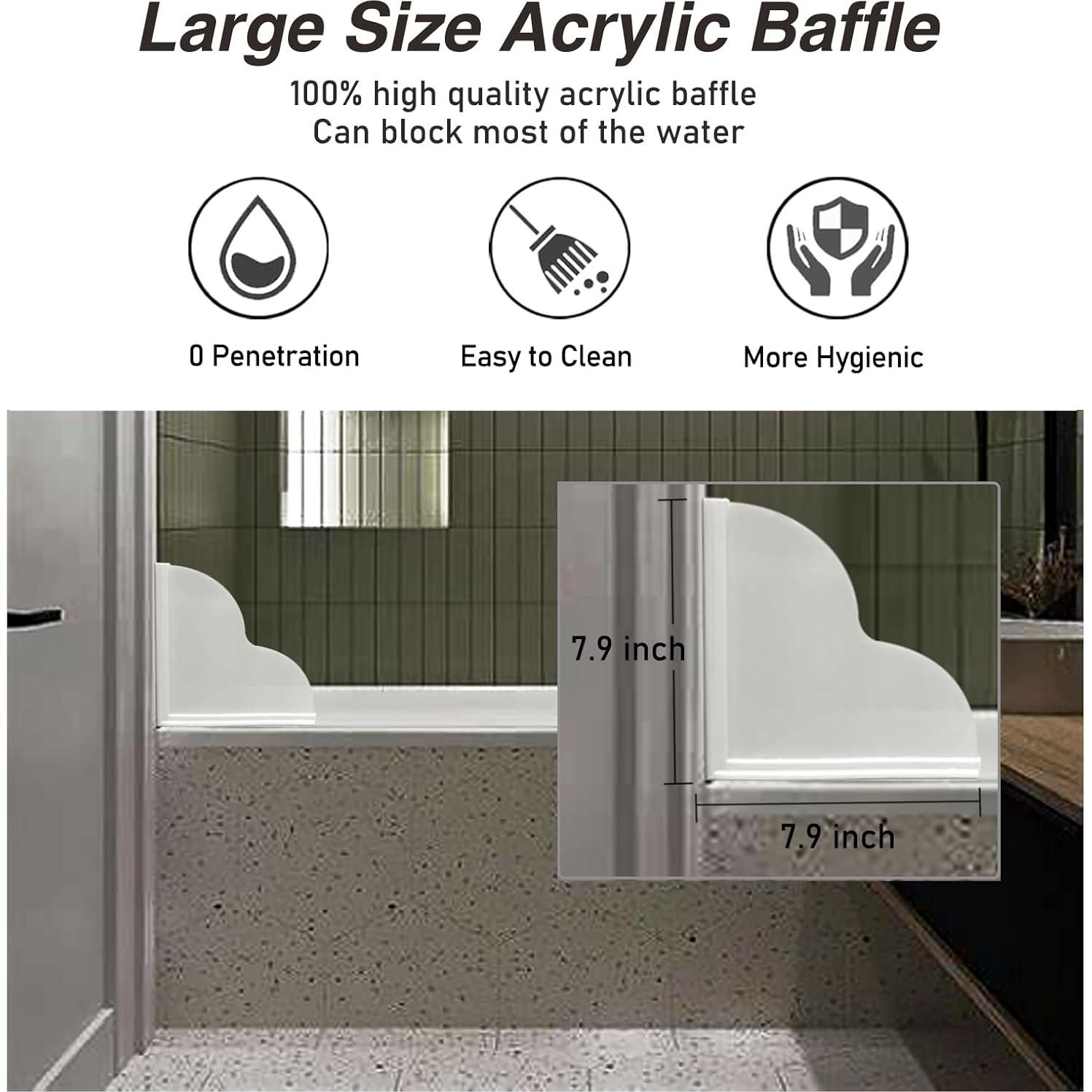 Protector de Salpicaduras de Ducha FAILUN 20x20 cm 2 Piezas