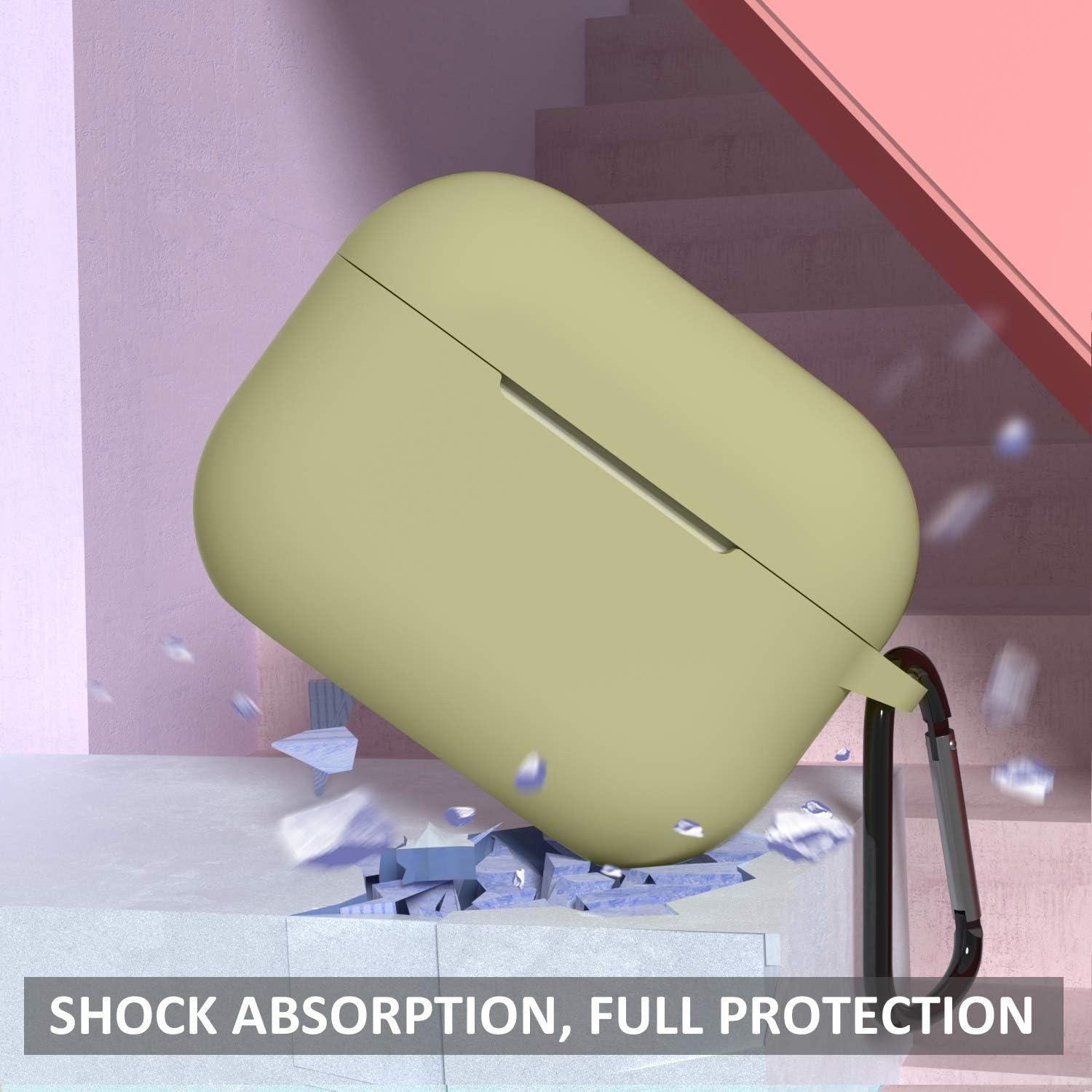 Funda de Silicona SATLITOG para AirPods Pro Verde Militar