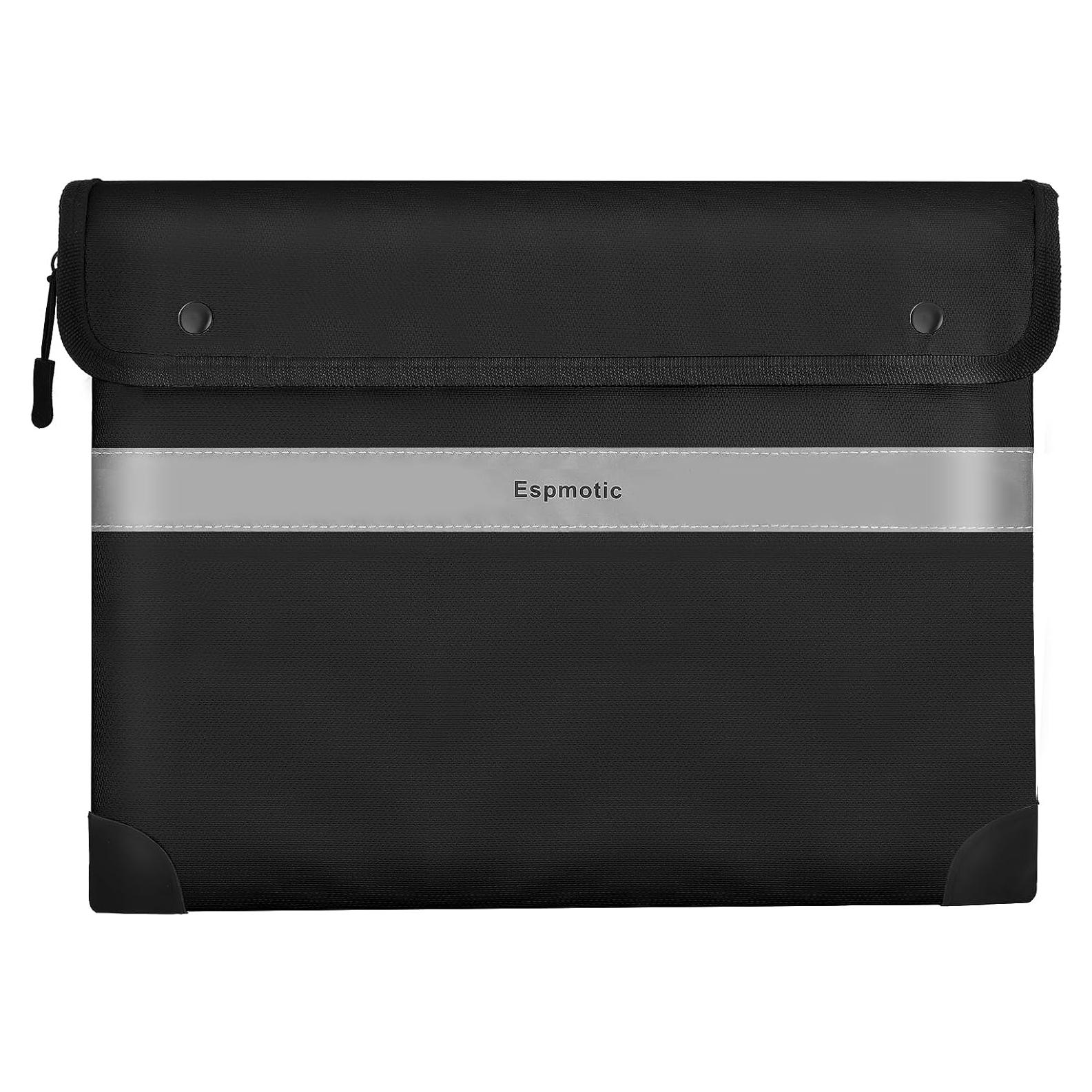 Bolsa de Documentos a Prueba de Fuego Espmotic 36x27 cm Negra