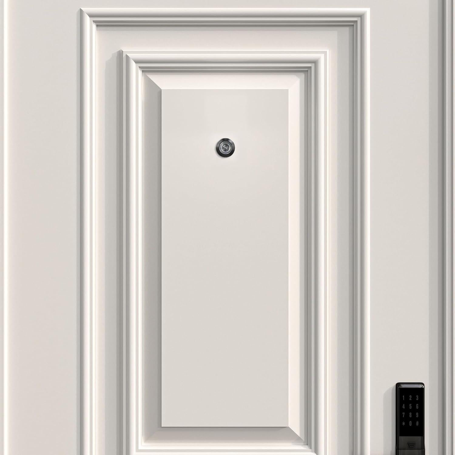 Mirador de Puerta TSMIMTS Latón Sólido 220 Grados HD Negro Mate