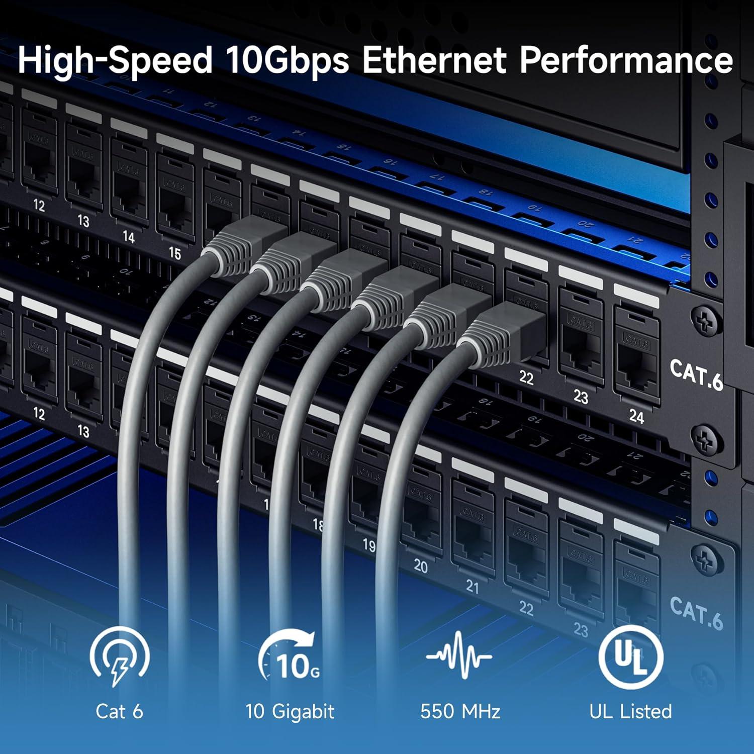 Cable Keystone Cat6 RJ45 25 Unidades Cable Matters Negro