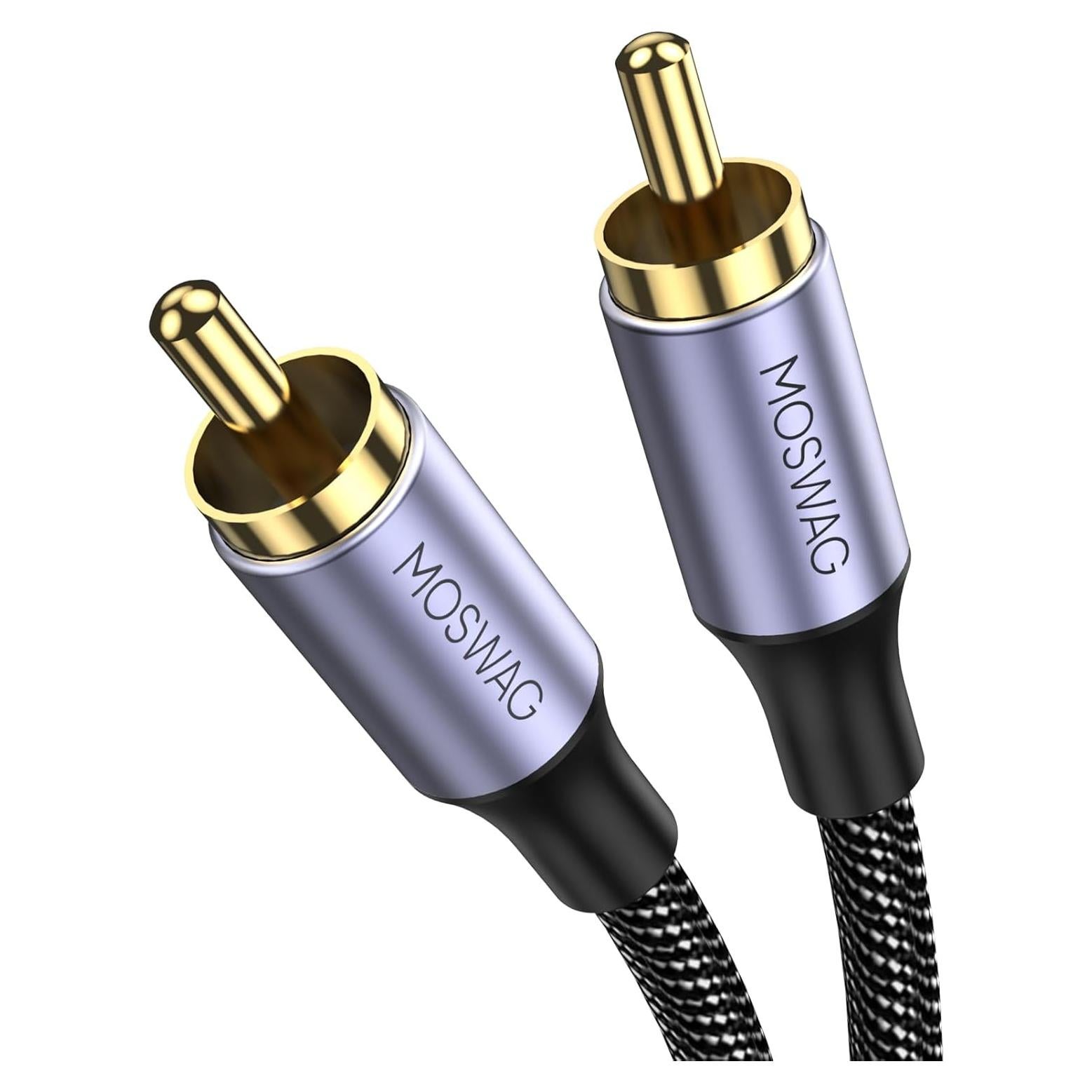 Cable Coaxial RCA Digital MOSWAG 1M 24K Chapado Nylon