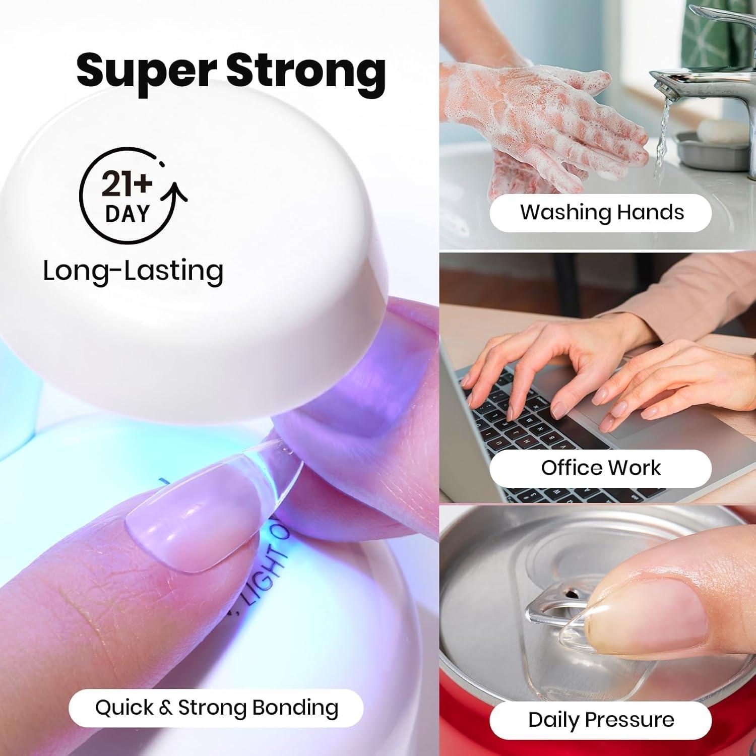 Beetles Set de Pegamento y Primer para Uñas Sin HEMA 10ml