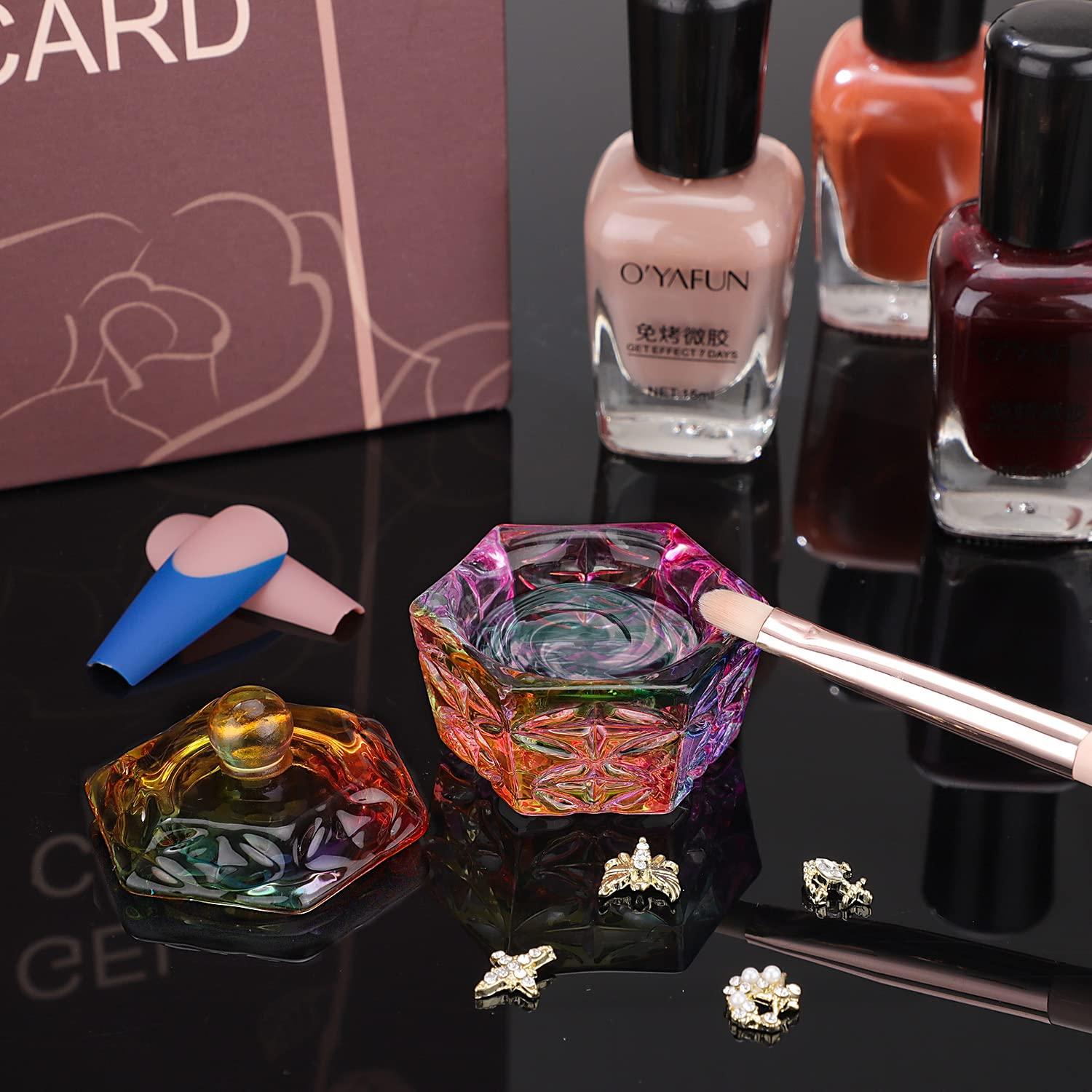 Plato Dappen de Vidrio Noverlife Hexagonal para Uñas 3.8cm