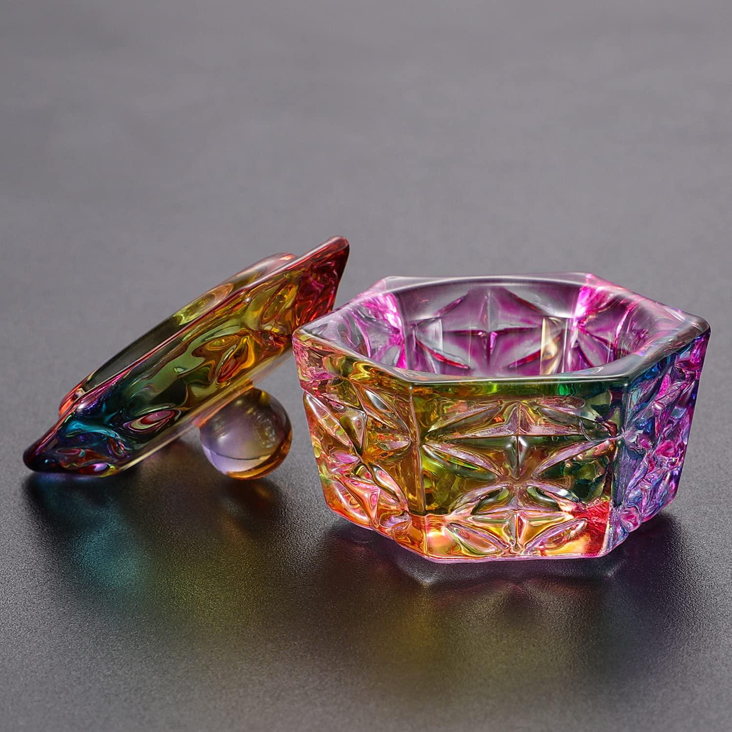 Plato Dappen de Vidrio Noverlife Hexagonal para Uñas 3.8cm