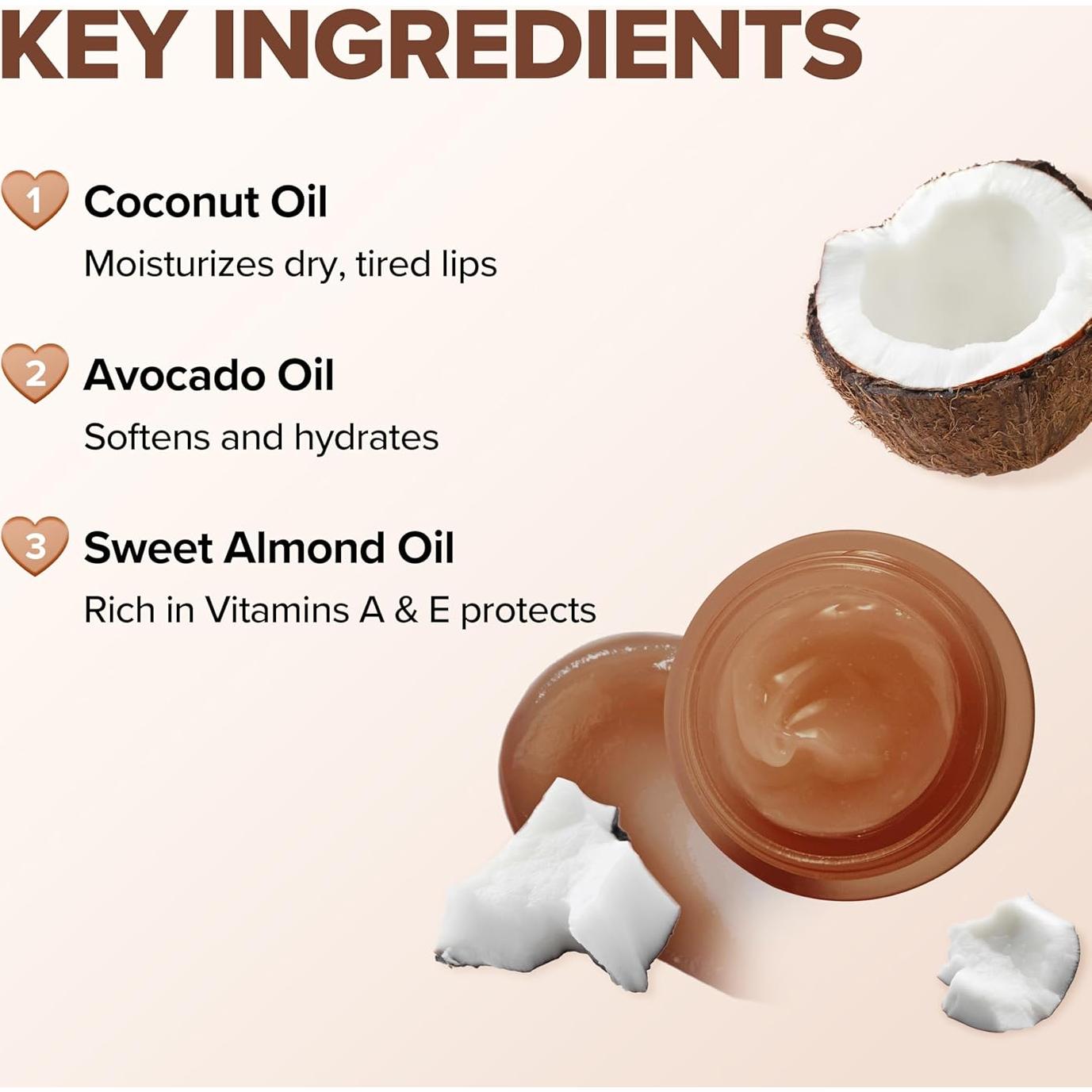 Klavuu Pack de Mascarillas Labiales Hidratantes Coco 20g