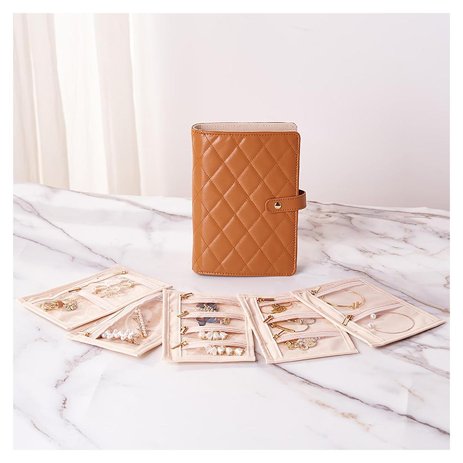 Organizador de Joyería de Viaje DOXINGKAI 17.2x21.8cm A Prueba de Agua