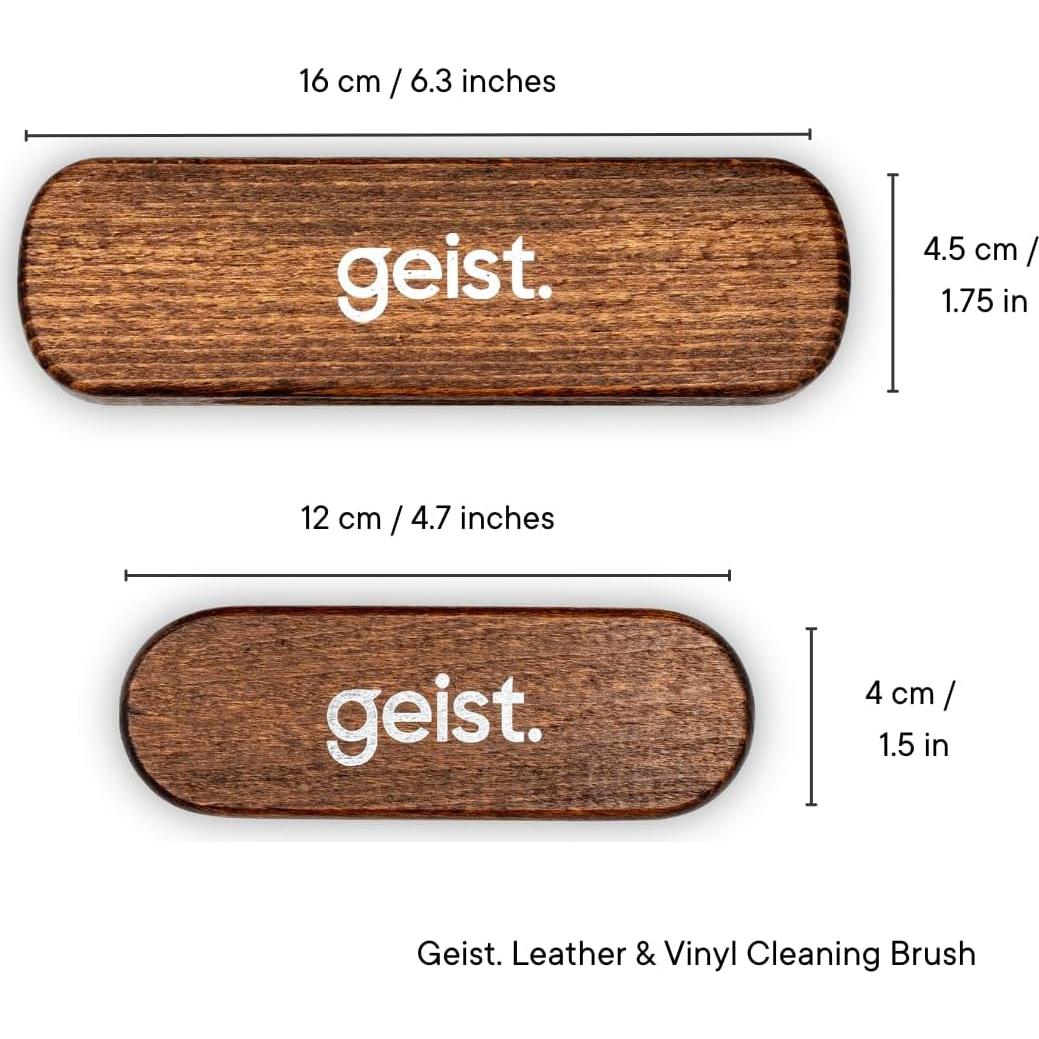Cepillo de Limpieza de Cuero Geist - Grande, Cerdas Sintéticas