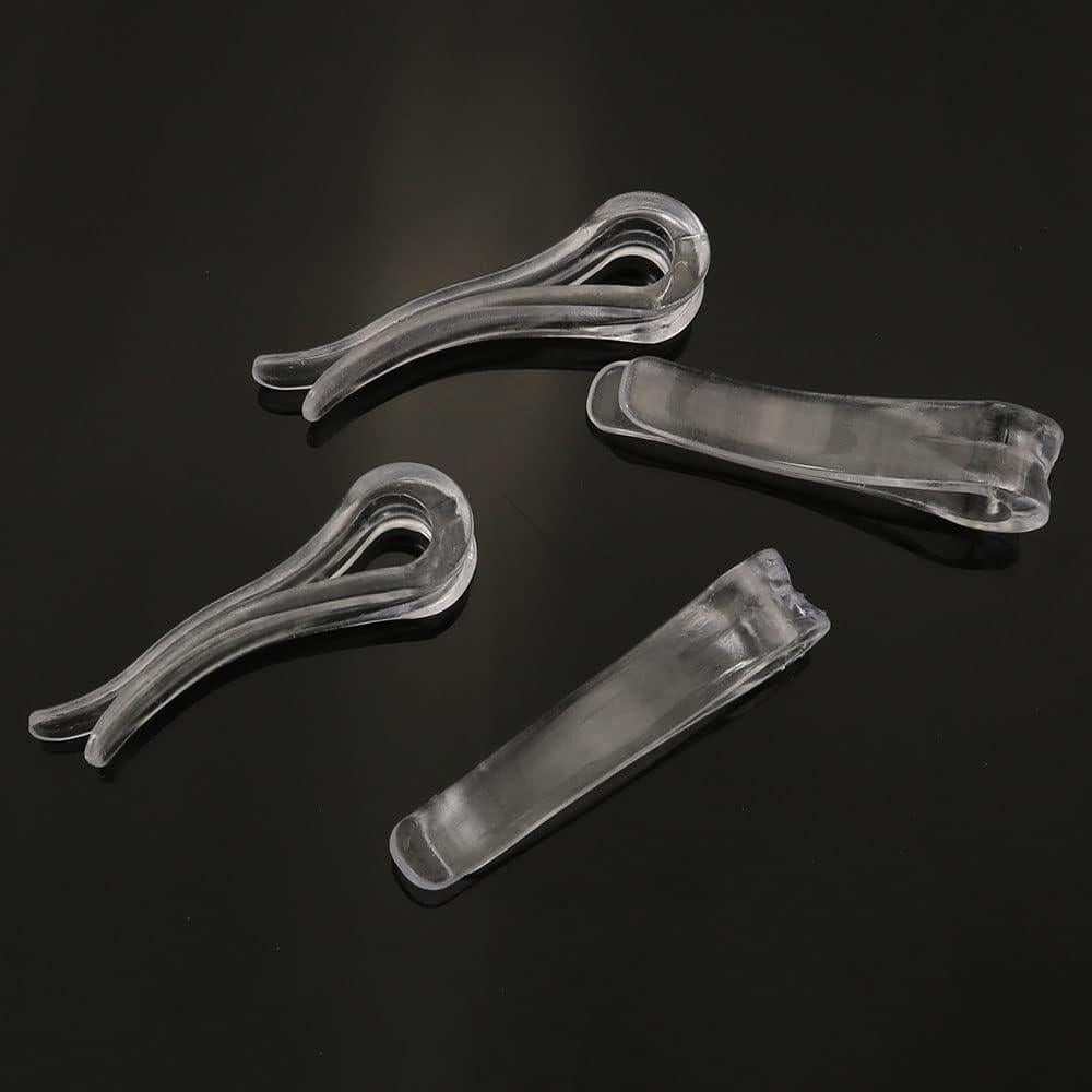 Clips de Plástico Transparente MEETOOT 150pcs 39mm Tipo Cocodrilo