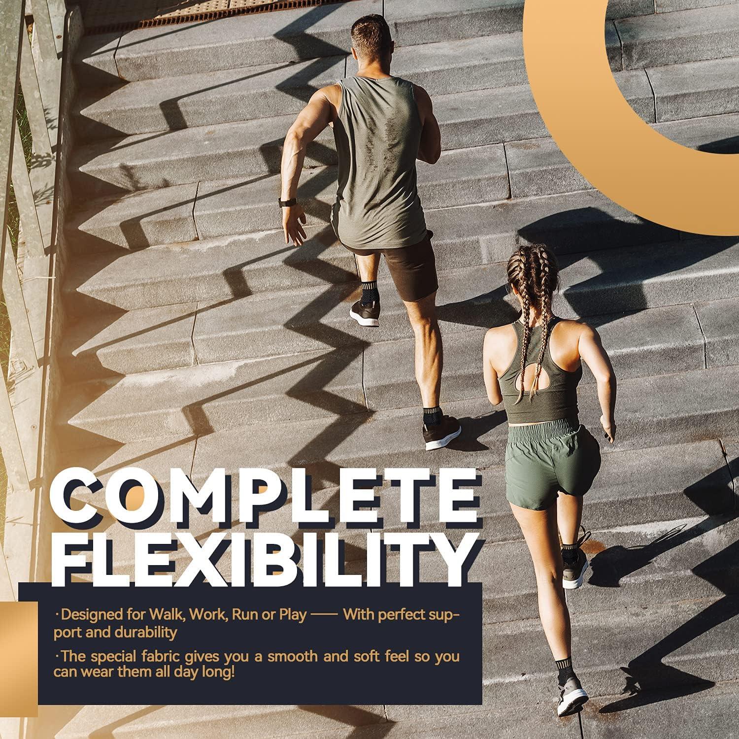 Soporte de Tobillo de Cobre Lusenone para Alivio del Dolor