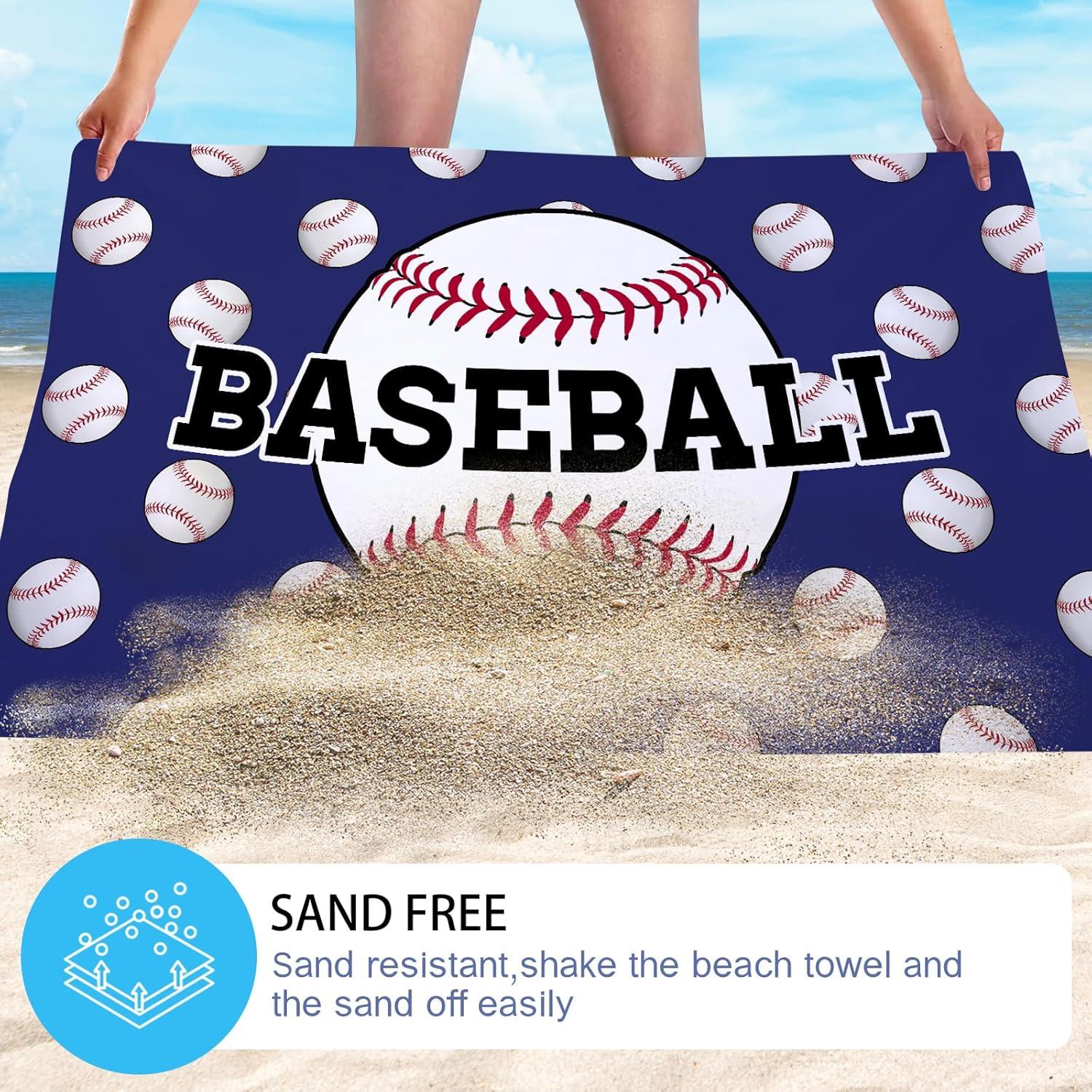 Toalla de Playa WZOMT Microfibra 80x130 cm Secado Rápido