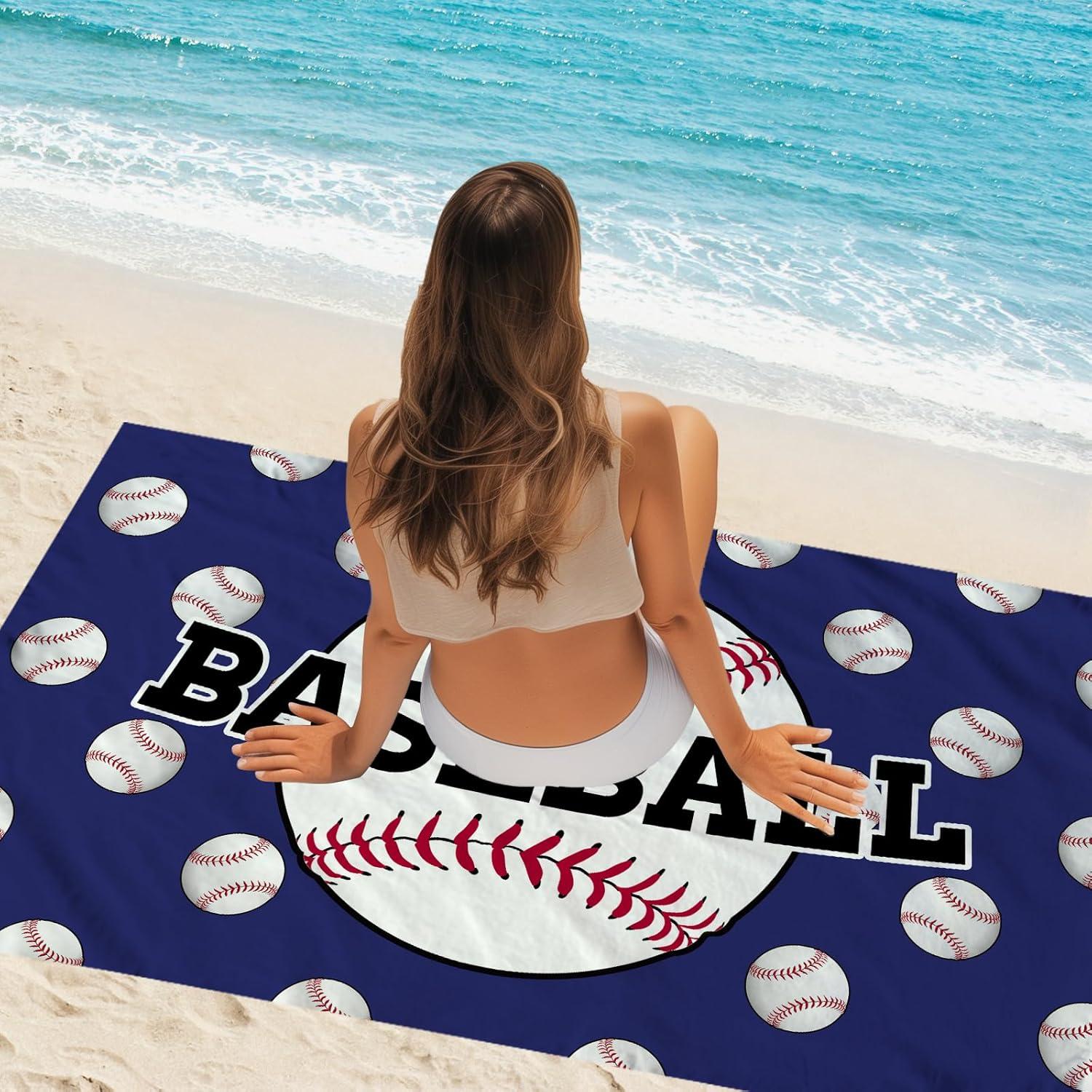 Toalla de Playa WZOMT Microfibra 80x130 cm Secado Rápido