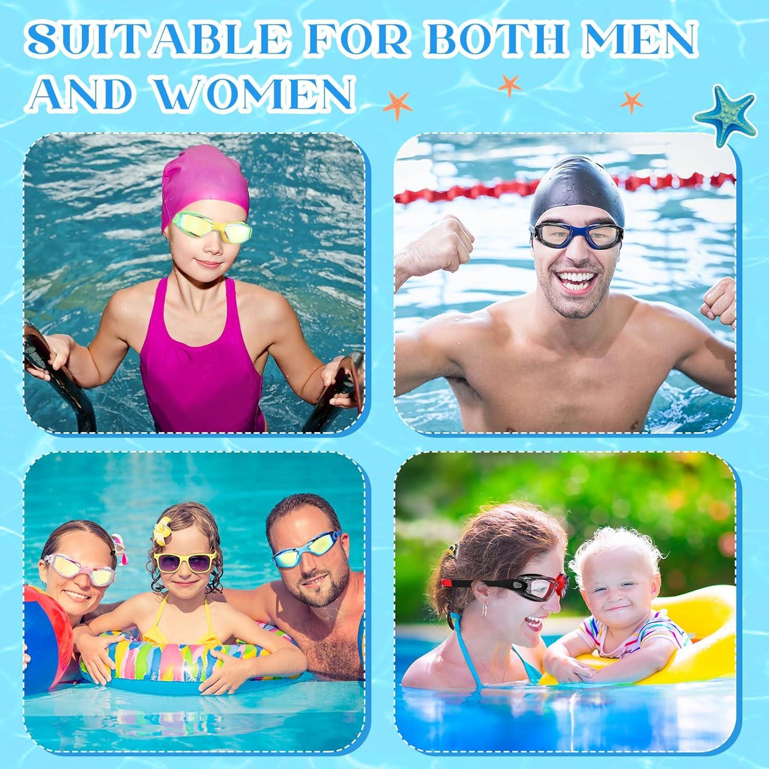 Paquete de 12 Gafas de Natación Xuhal Antivaho y Sin Fugas