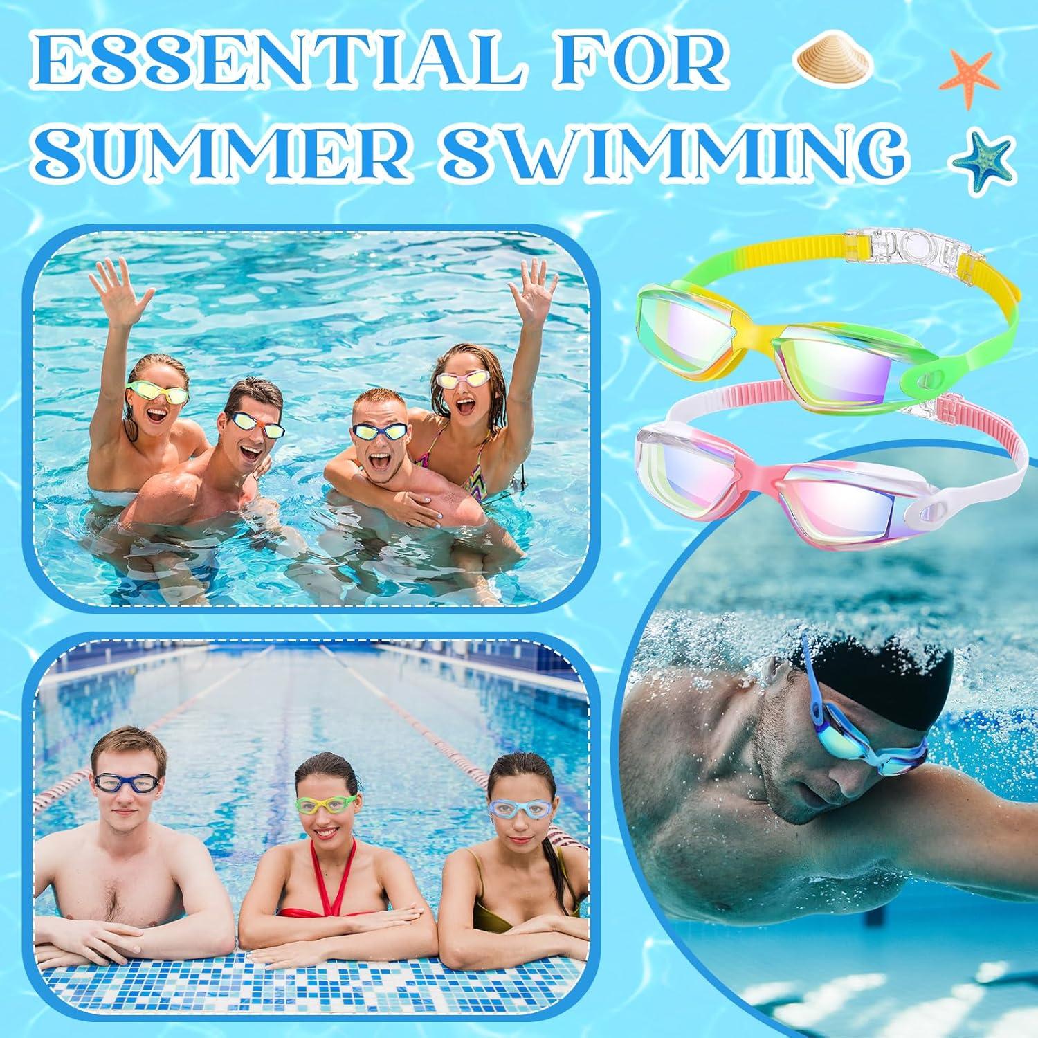 Paquete de 12 Gafas de Natación Xuhal Antivaho y Sin Fugas