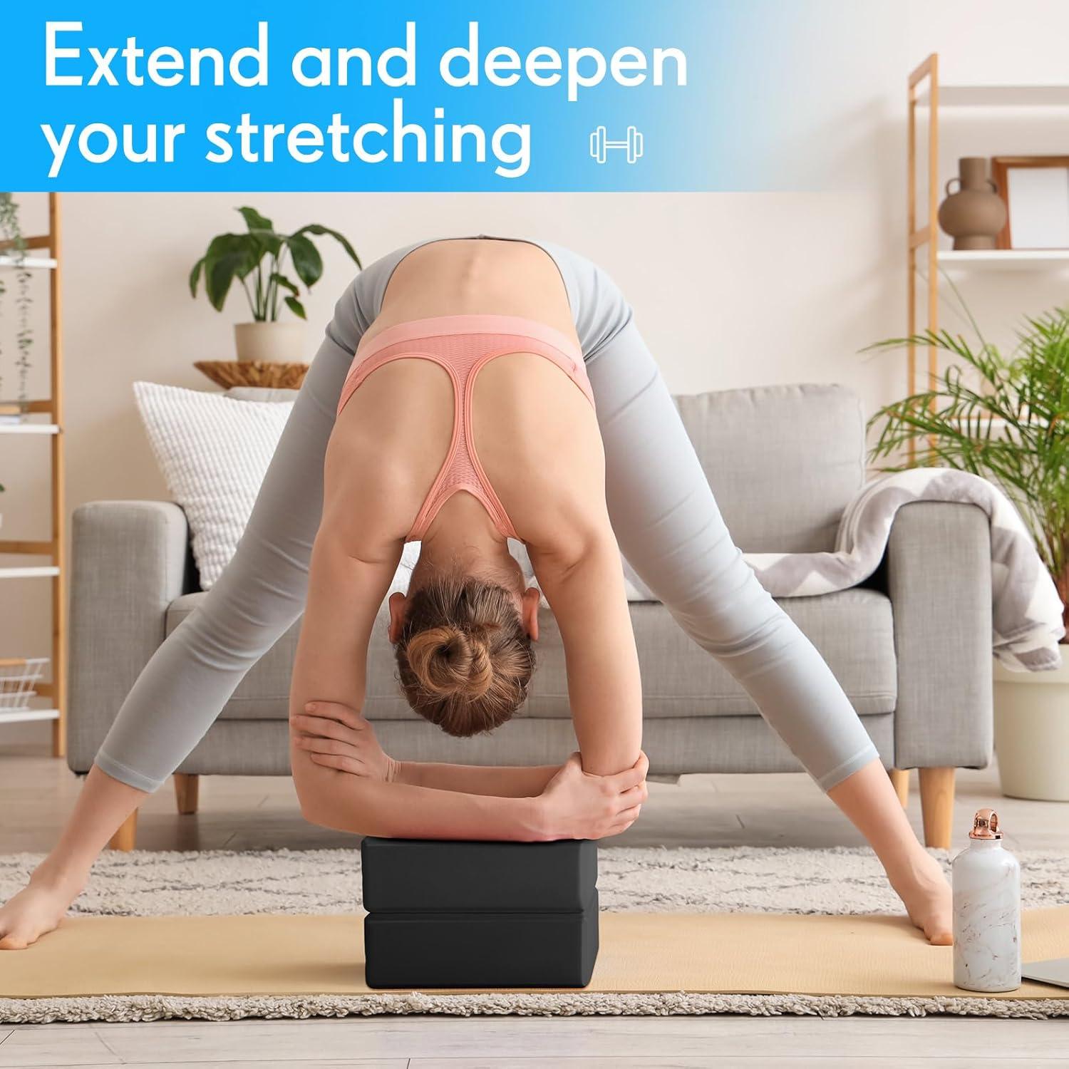 Paquete de 4 Bloques de Yoga Antideslizantes RoundFunny