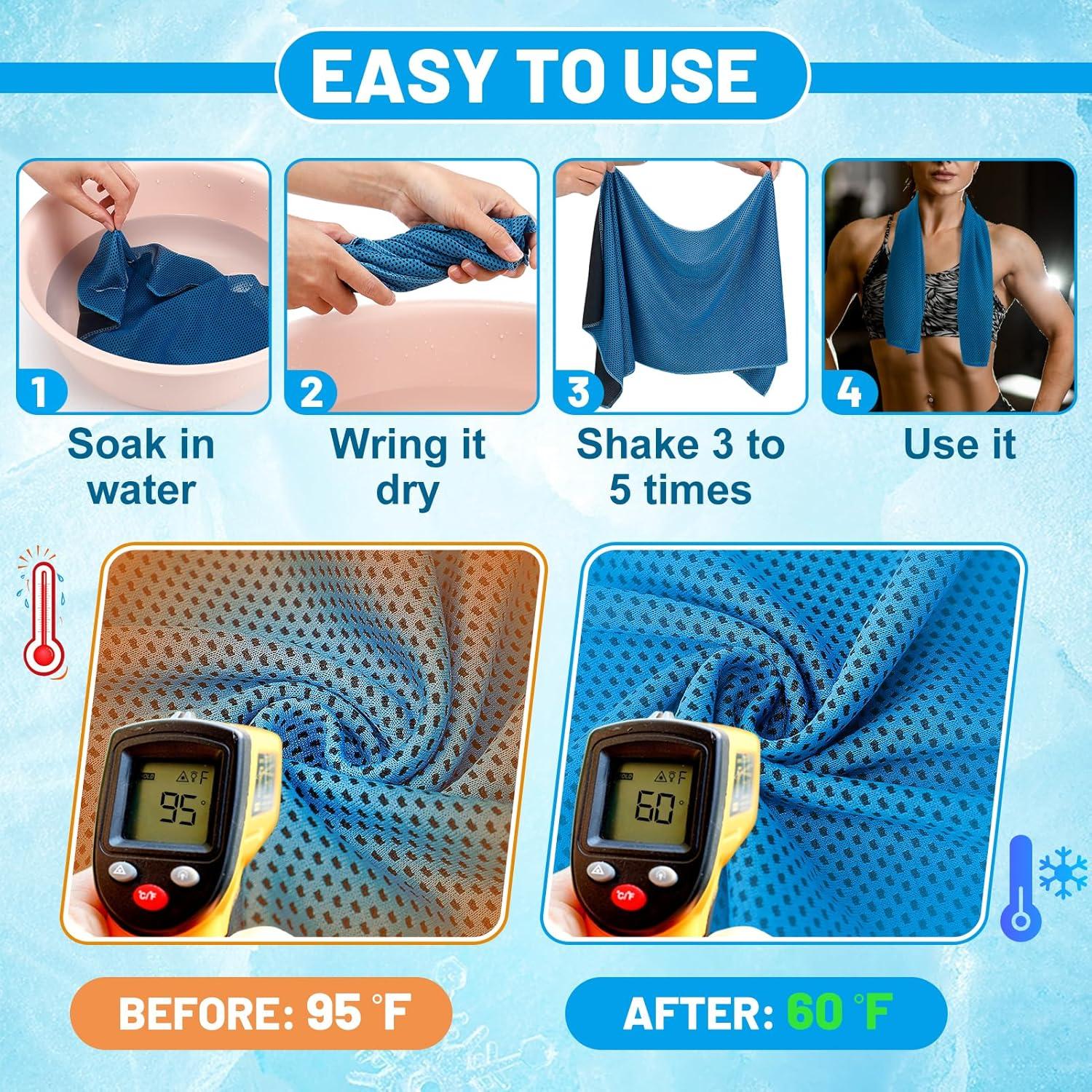 Toallas Enfriadoras MADHOLLY 30 Pcs Multicolor 78.74x30.48cm