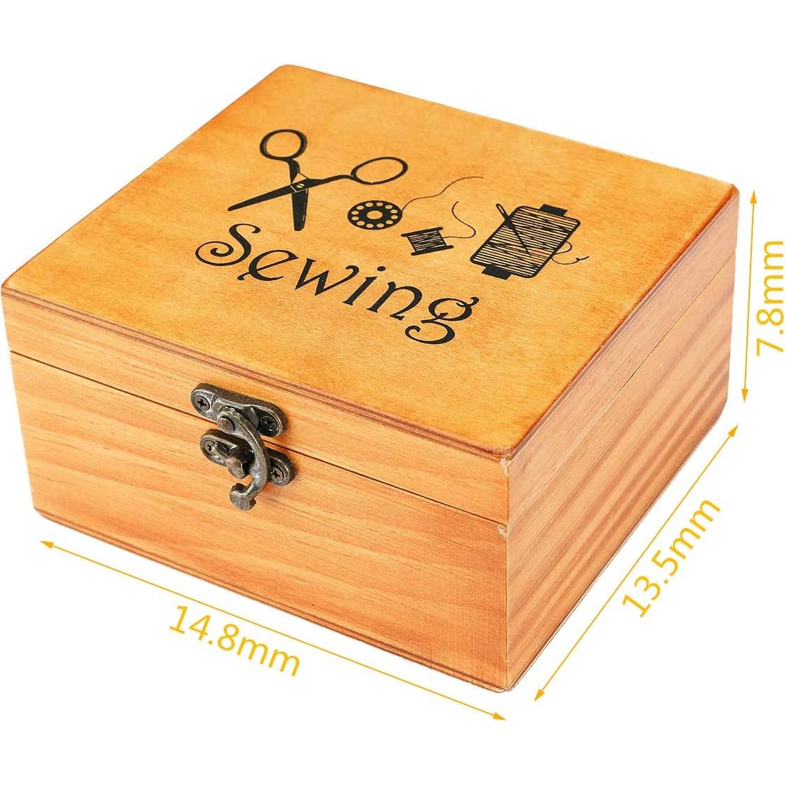 Kit de Costura BTU de Madera con Accesorios para Principiantes