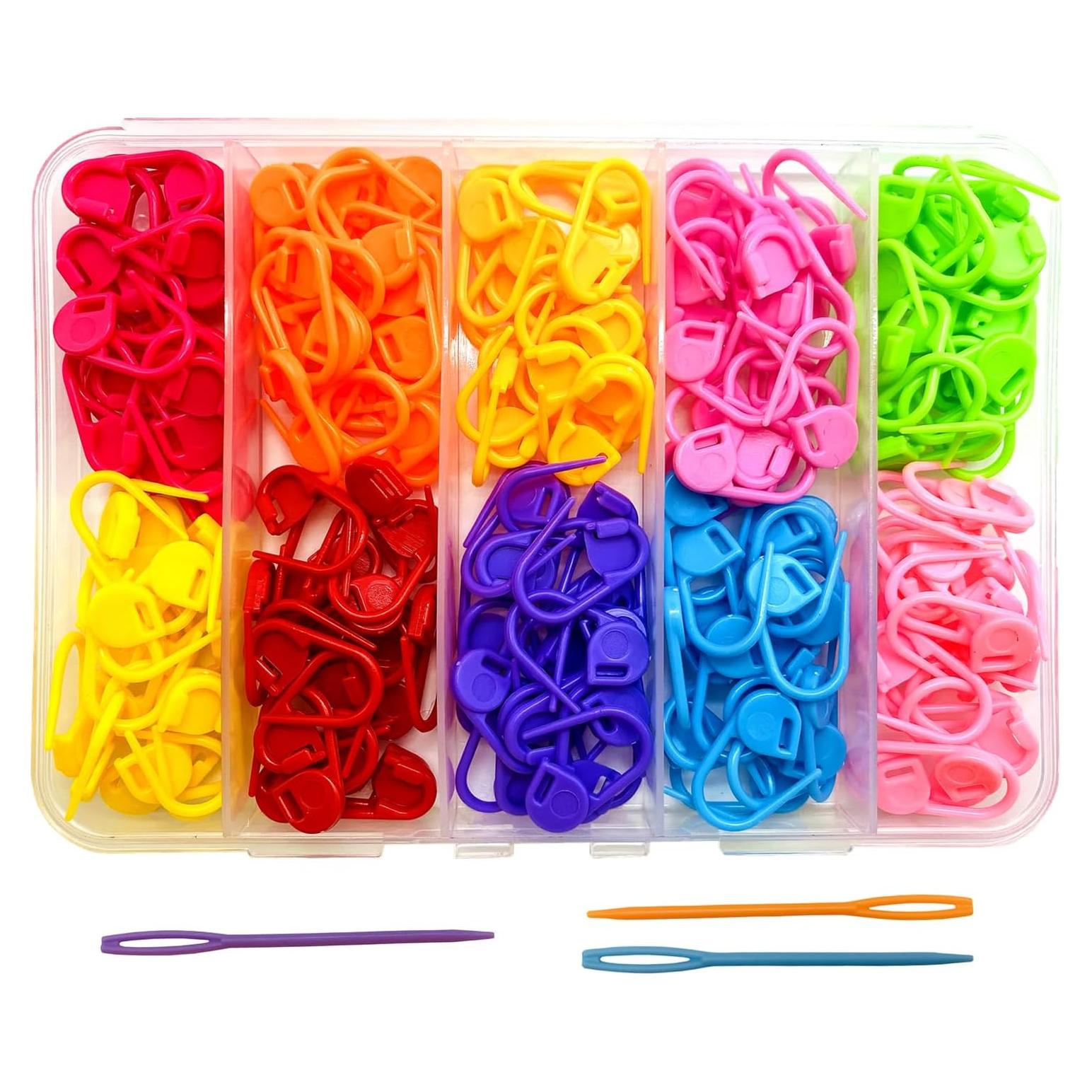 Marcadores de Puntos SUZUYO 160 Piezas Multicolor para Tejer