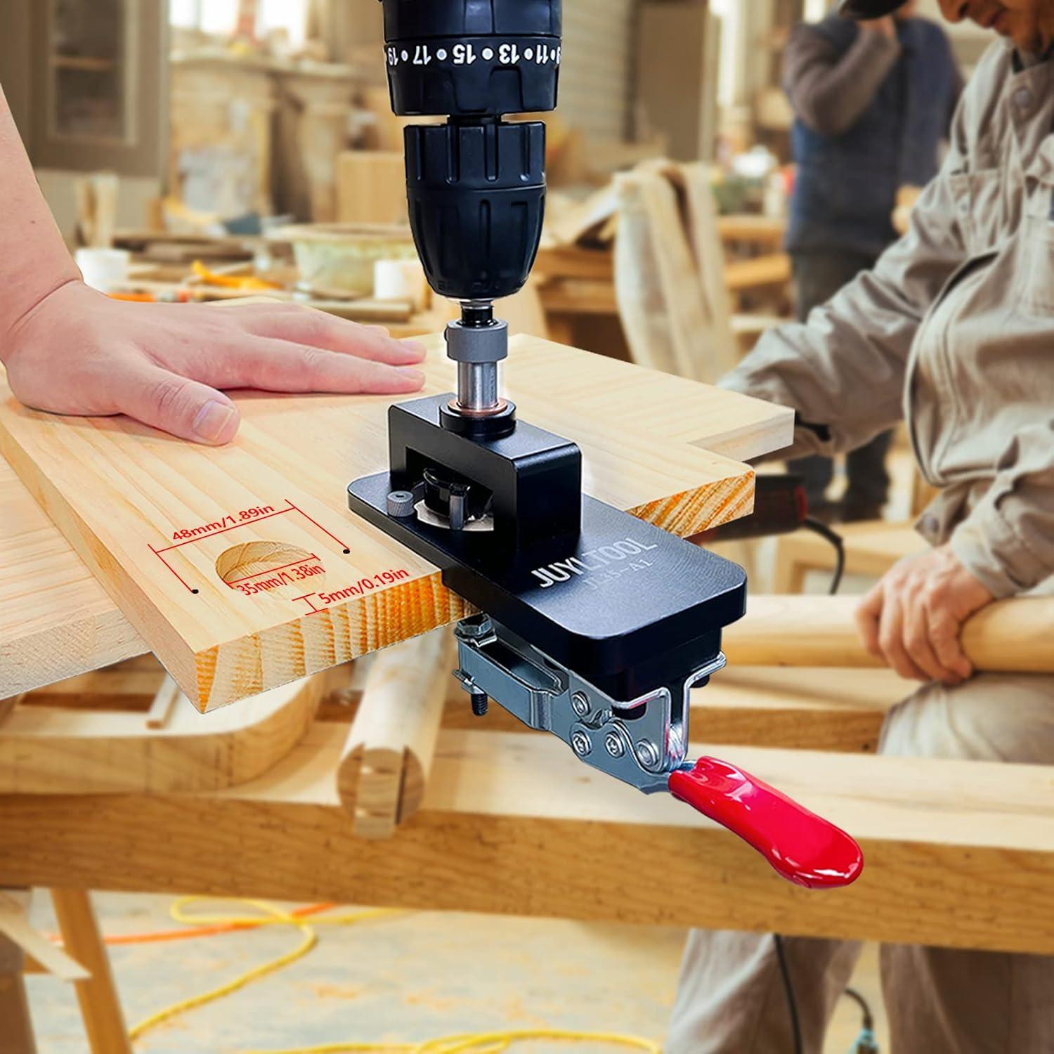 Plantilla de Bisagra Oculta CenfeiTooL 35mm para Madera