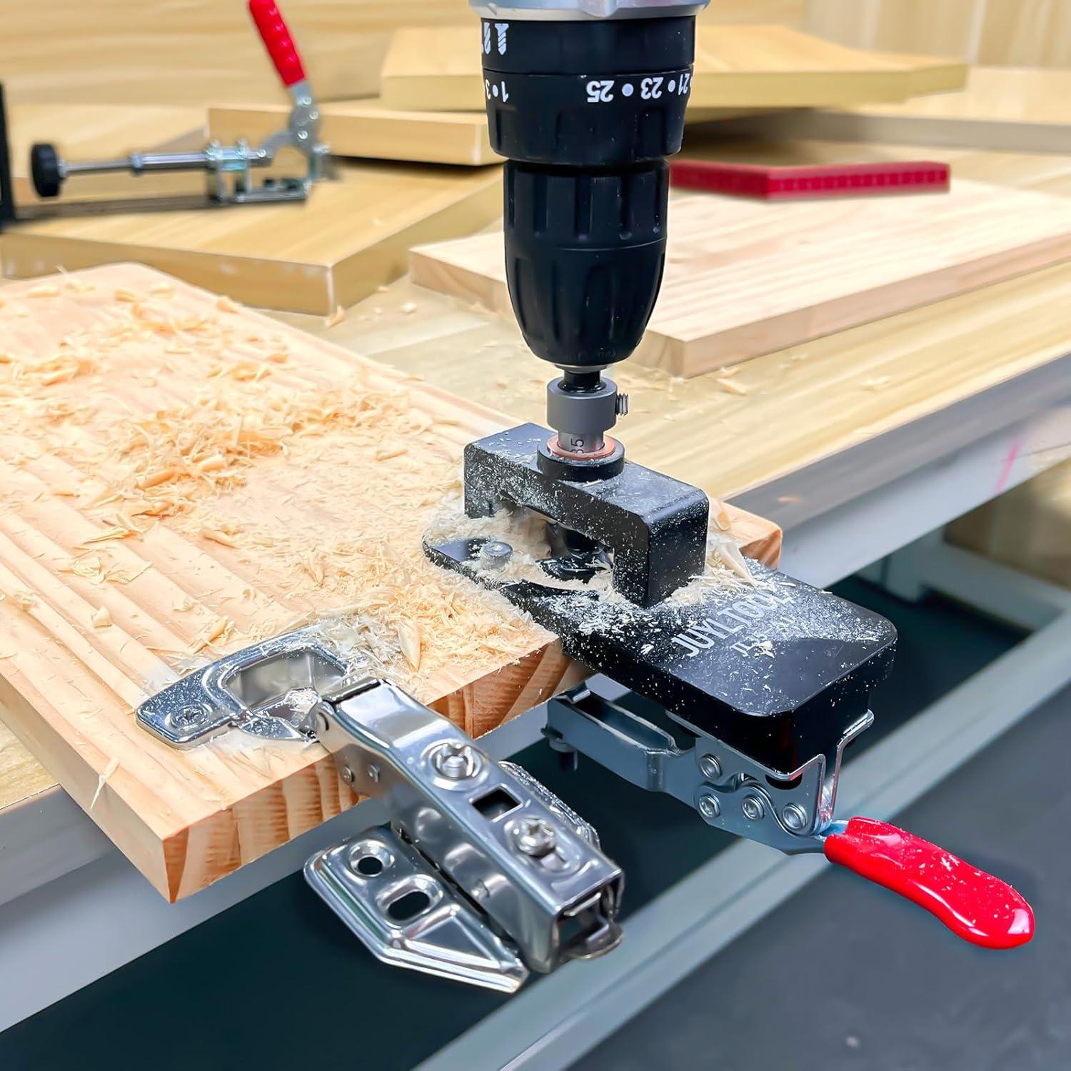 Plantilla de Bisagra Oculta CenfeiTooL 35mm para Madera