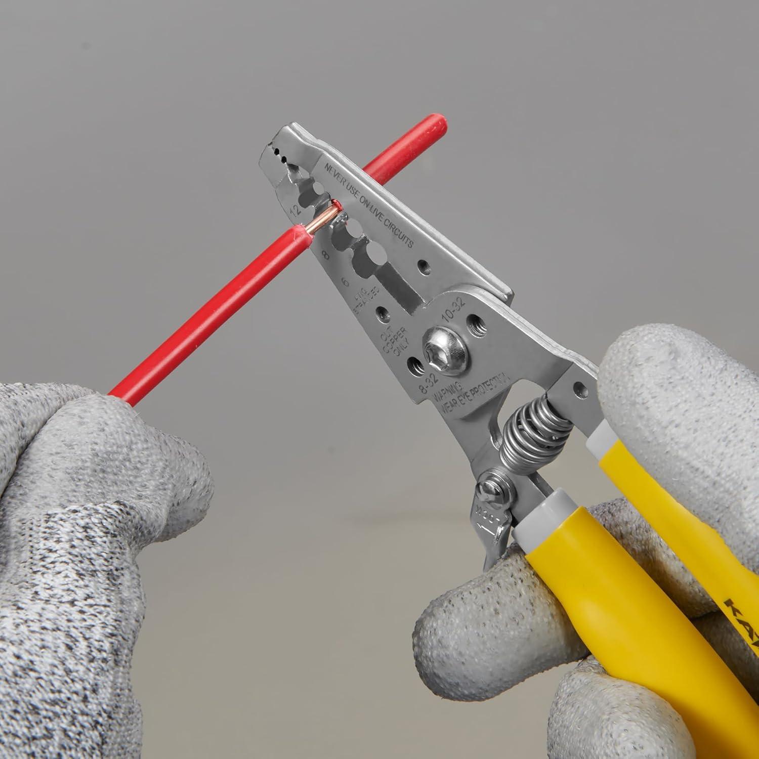 Pelacables KATA 4-12 AWG, Cortador y Crimpadora Ergonómica