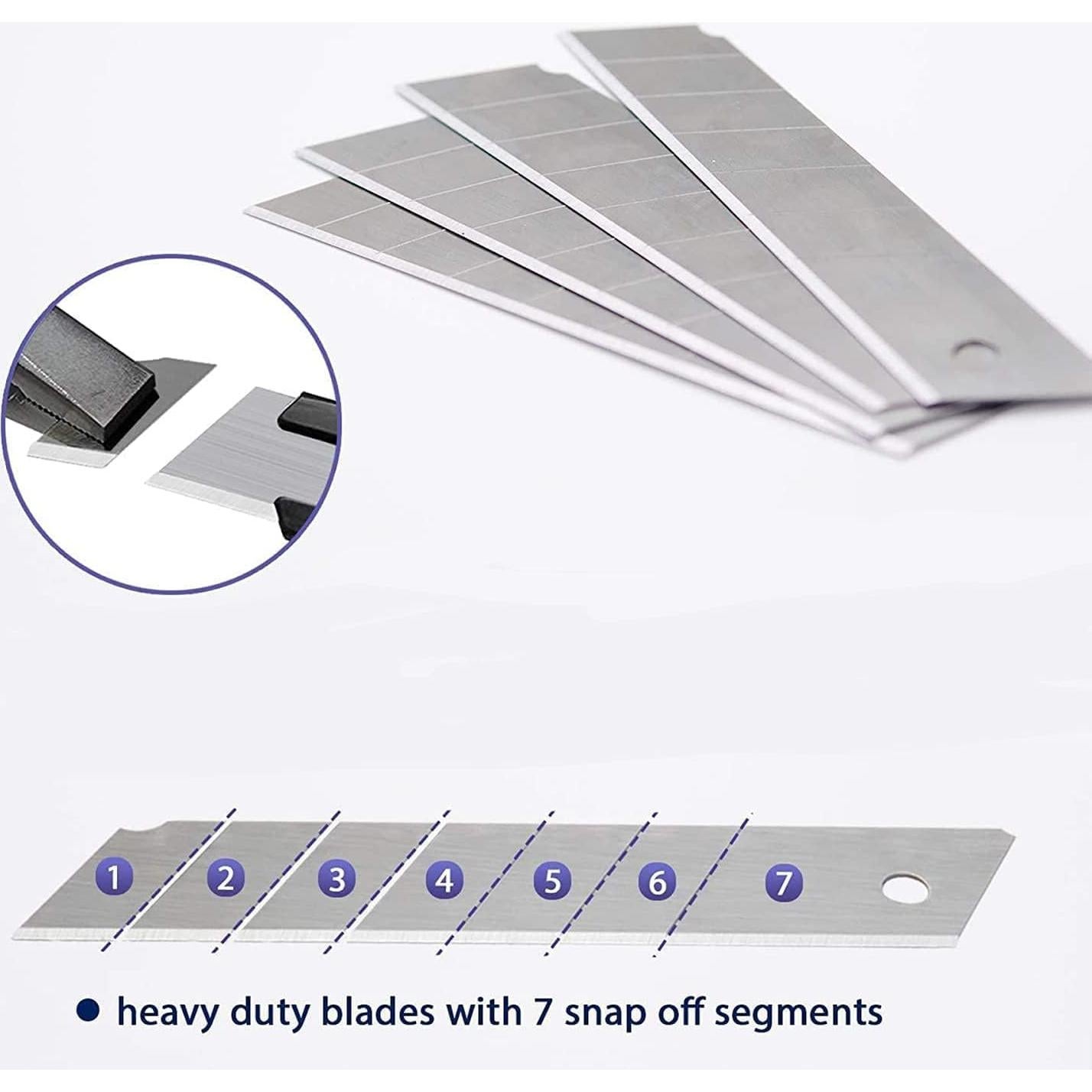 Cuchillo Utility Scimaker 25mm con 10 Hojas SK5 Reemplazables