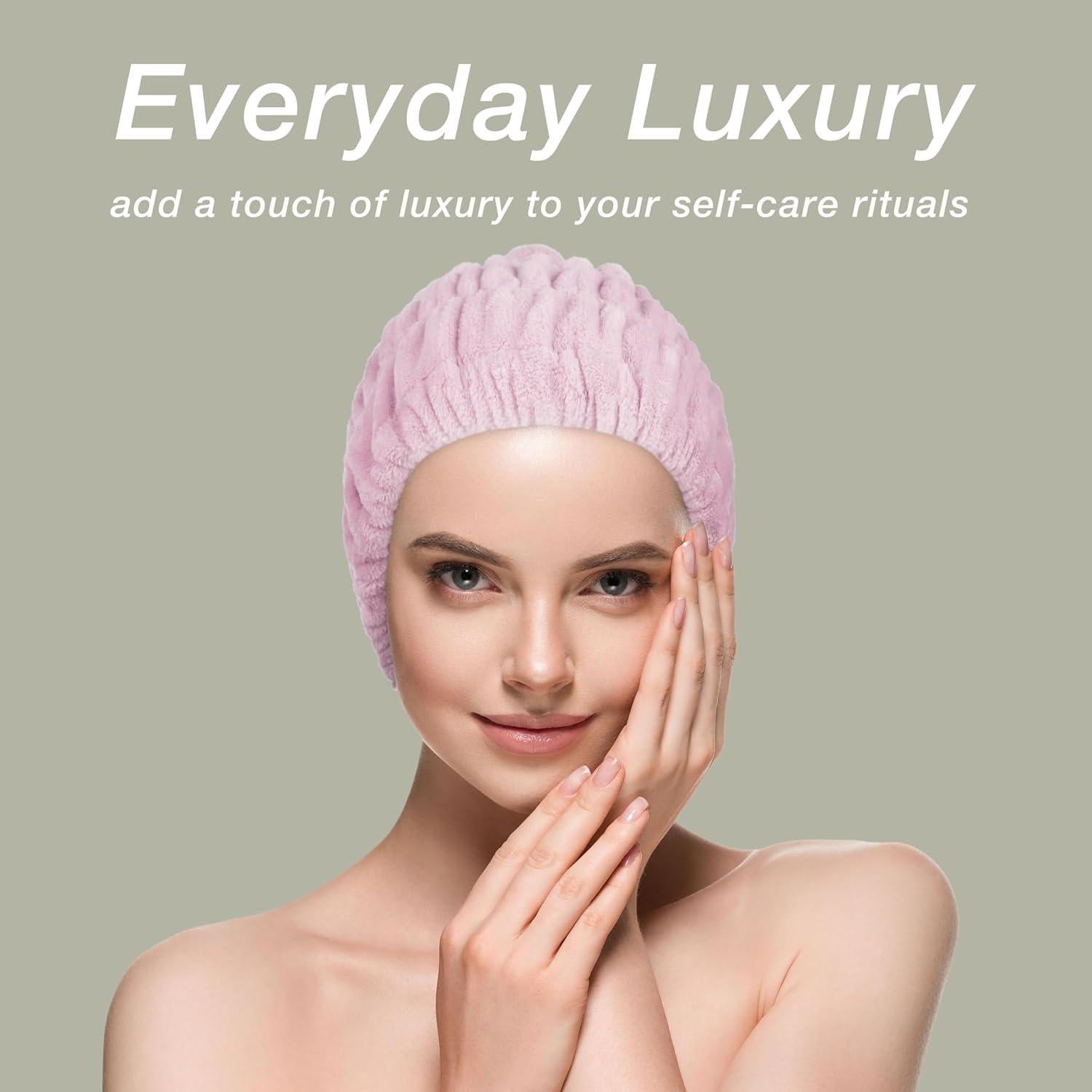 Diadema de Spa Extra Ancha MHB Rosa Microfibra Suave 1pc