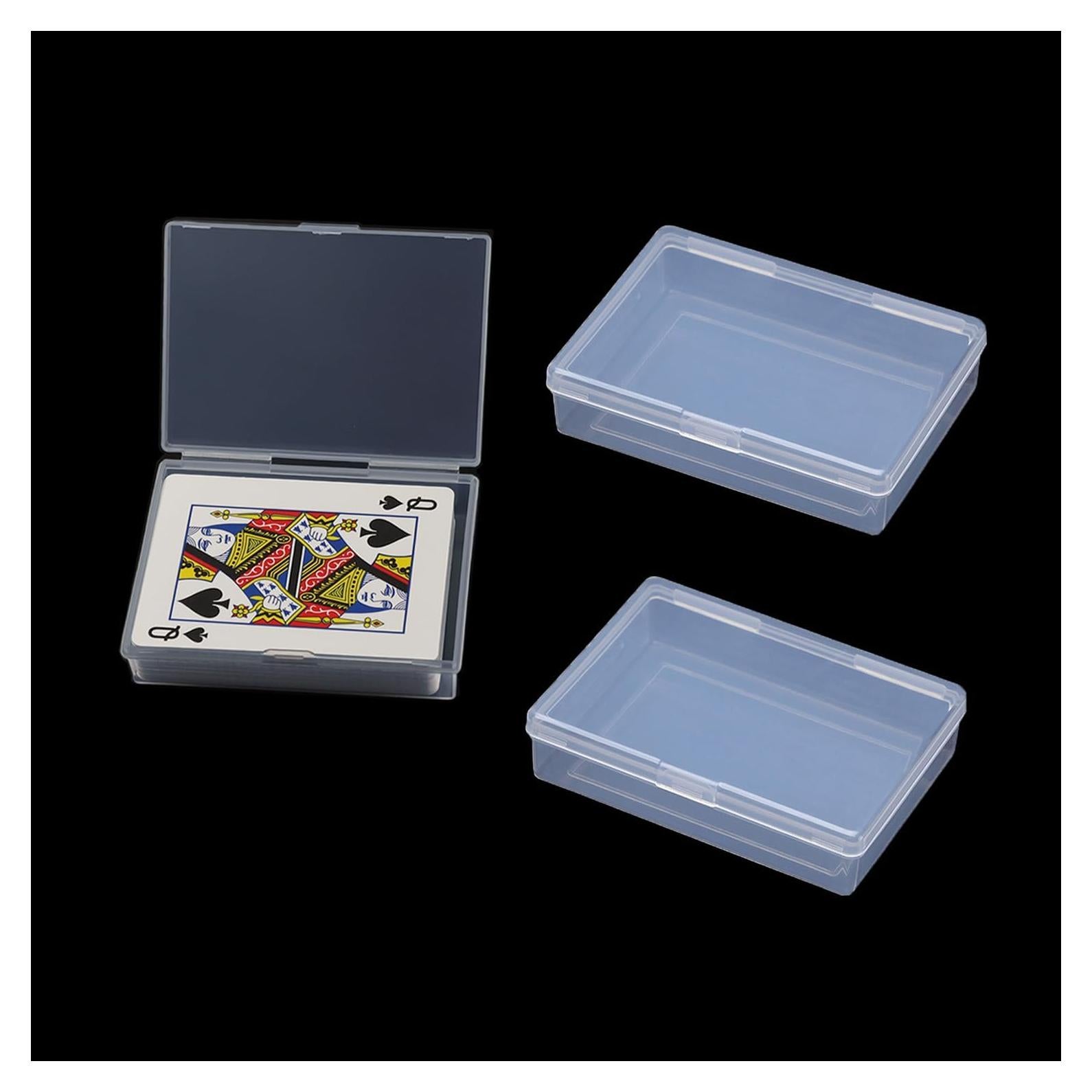 Estuche para Cartas de Juego Cwdew 3Pcs Transparente Poker