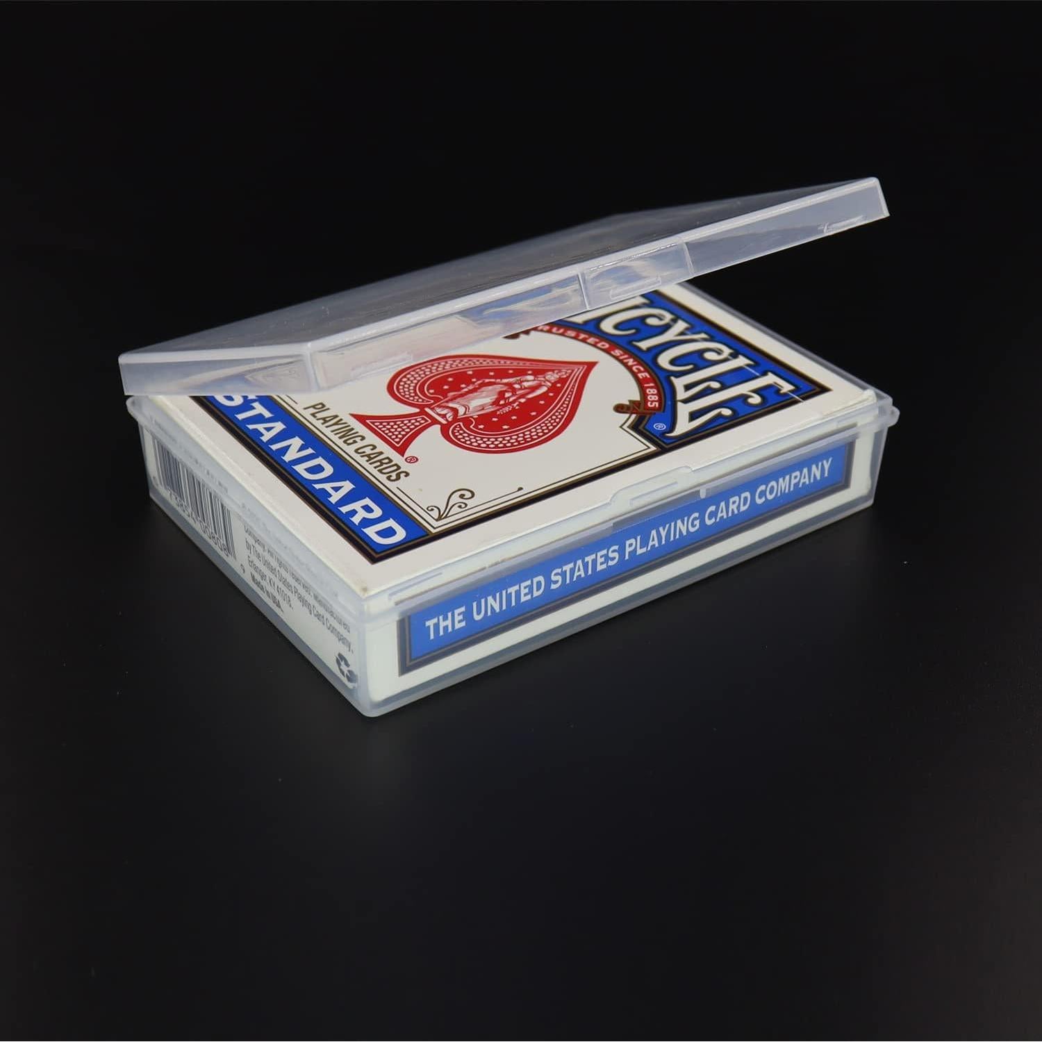 Estuche para Cartas de Juego Cwdew 3Pcs Transparente Poker