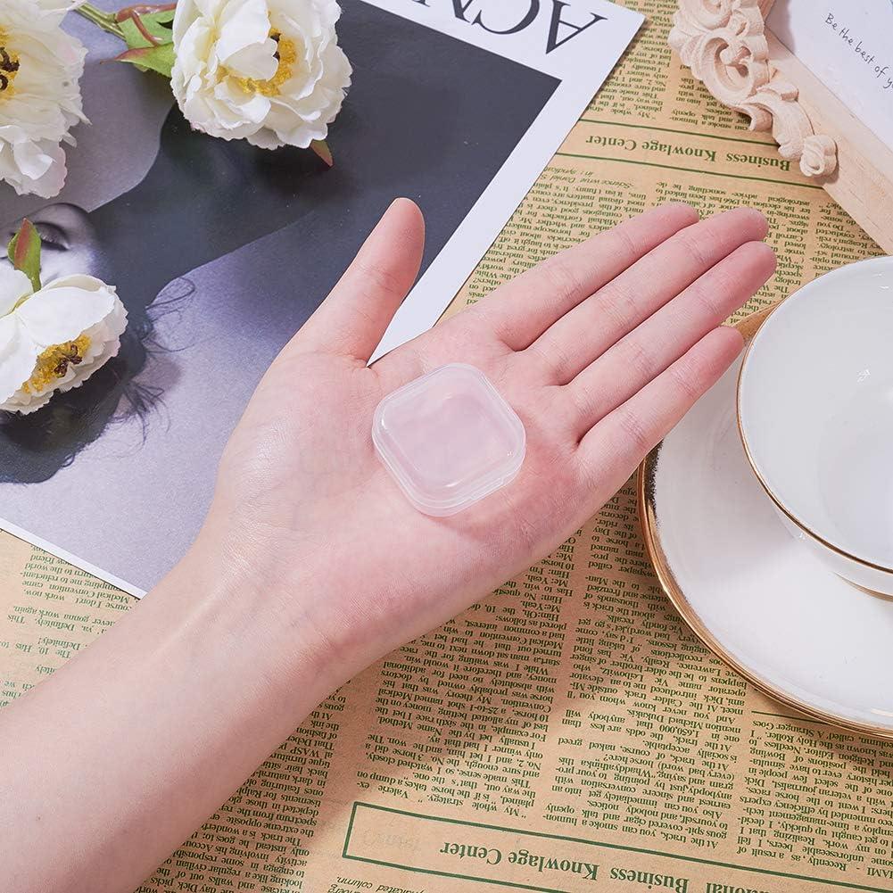 Cajas de Almacenamiento Plástico Transparente BENECREAT 24 Unidades 3.5x3.5x1.8 cm